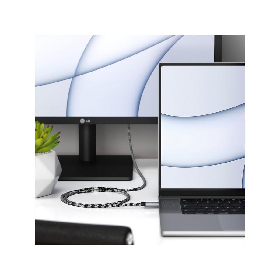 SATECHI Braidkabel 80cm 100W Câble USB-C de recharge/synchronisation
 