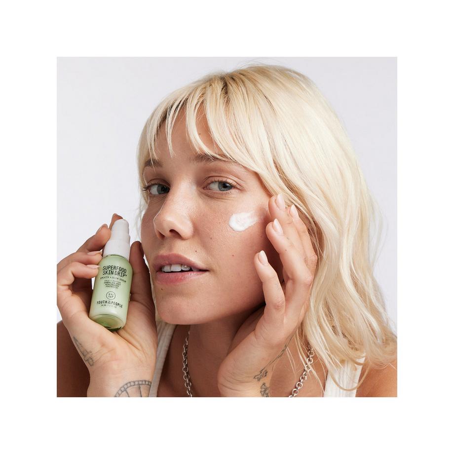 YOUTH TO THE PEOPLE  Superfood Skin Drip™ - Sérum Lissant + Illuminateur enrichi en Chou Kale 