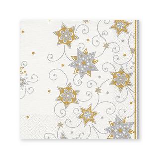 Home Fashion Serviettes, 12 pièces Stars&Swirls 