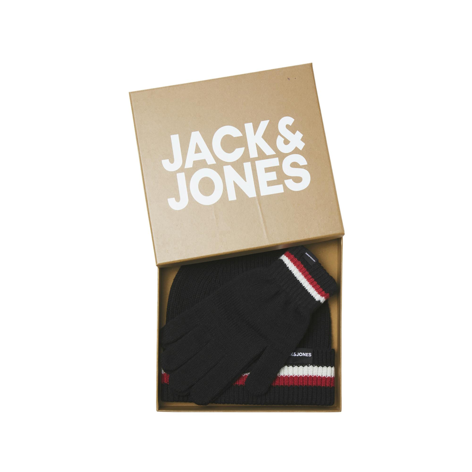 JACK & JONES JACMAKE GIFTBOX Set: sciarpa e guanti 