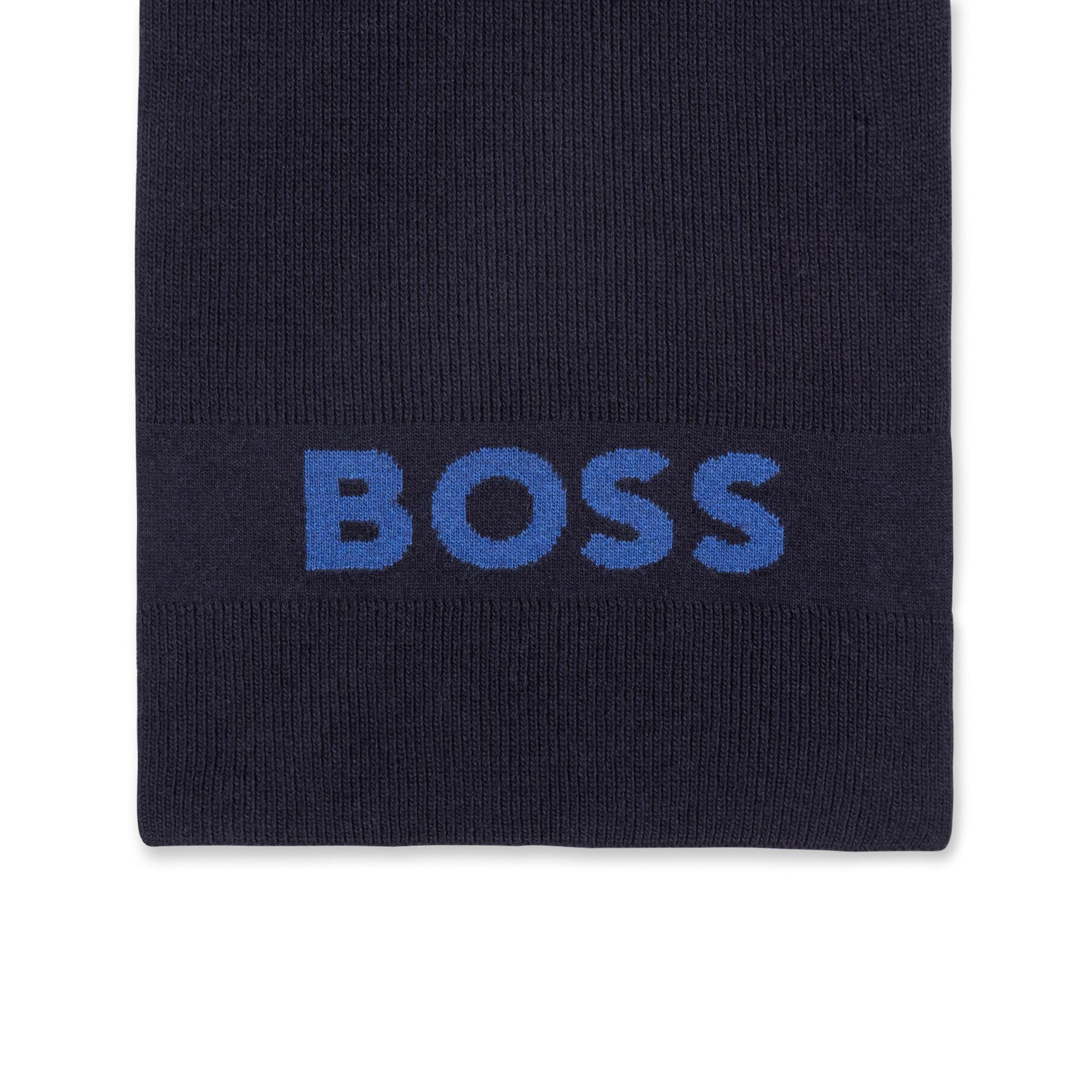 BOSS Elio Écharpe en Laine Tricotée  