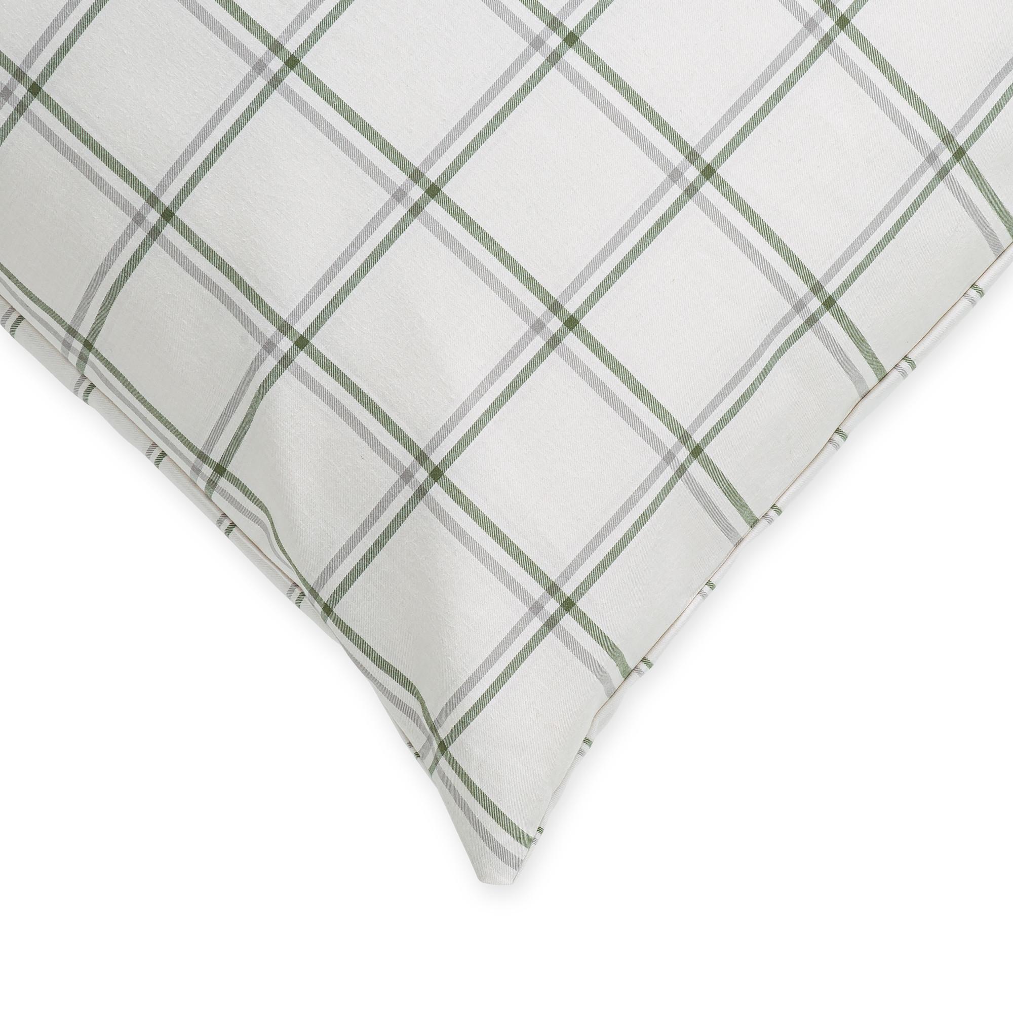 Manor Berga Taie d'oreiller en flanelle à carreaux  