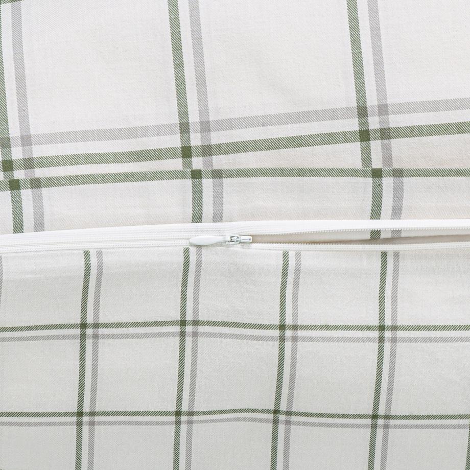 Manor Berga Taie d'oreiller en flanelle à carreaux  