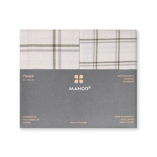 Manor Berga Taie d'oreiller en flanelle à carreaux  