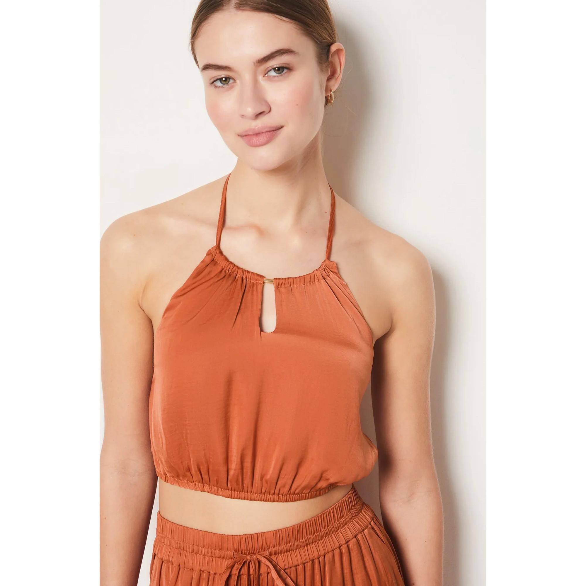 Image of Cropped Top Damen Rot M
