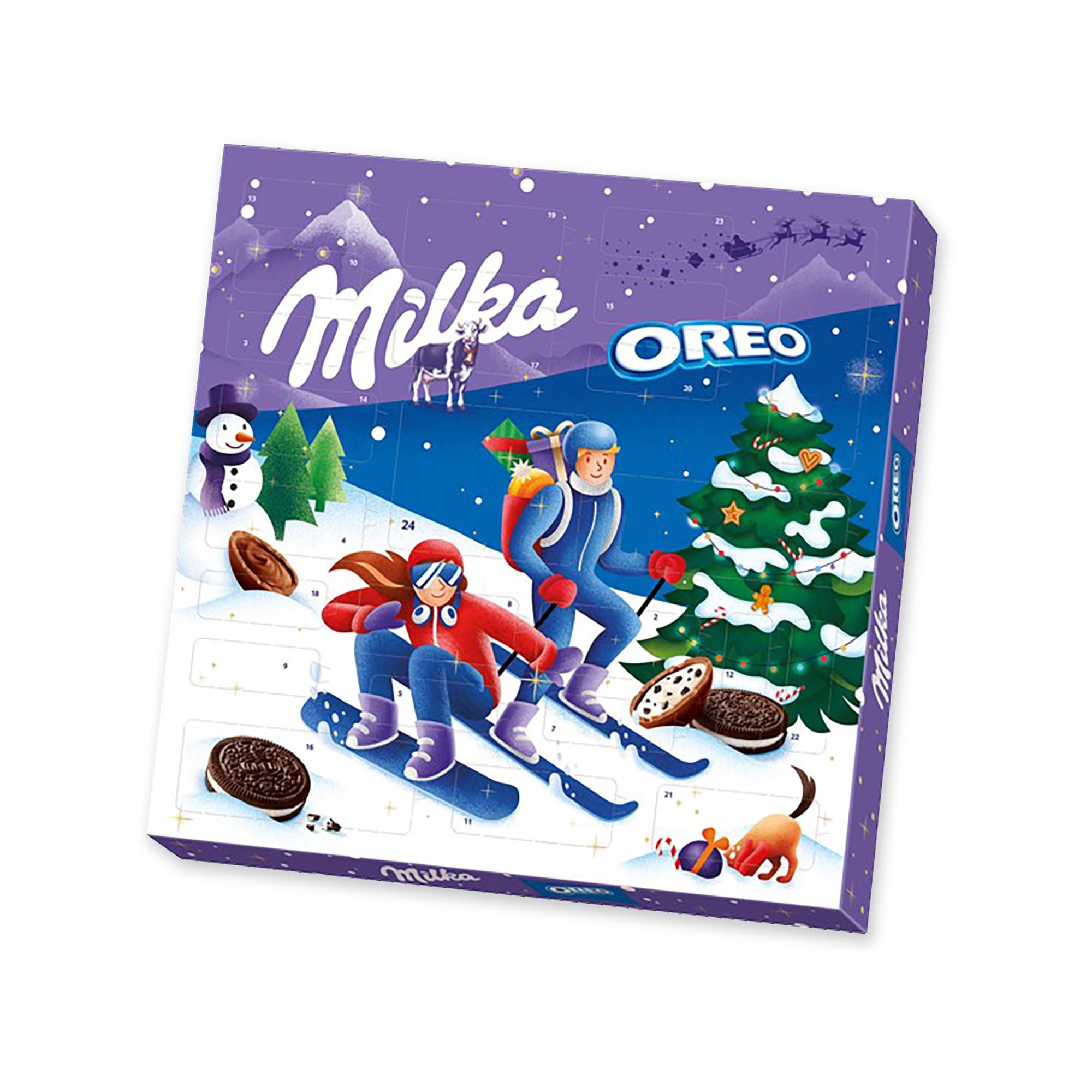 Milka Oreo XMAS Milka calendrier de l'avent Oreo 280g 