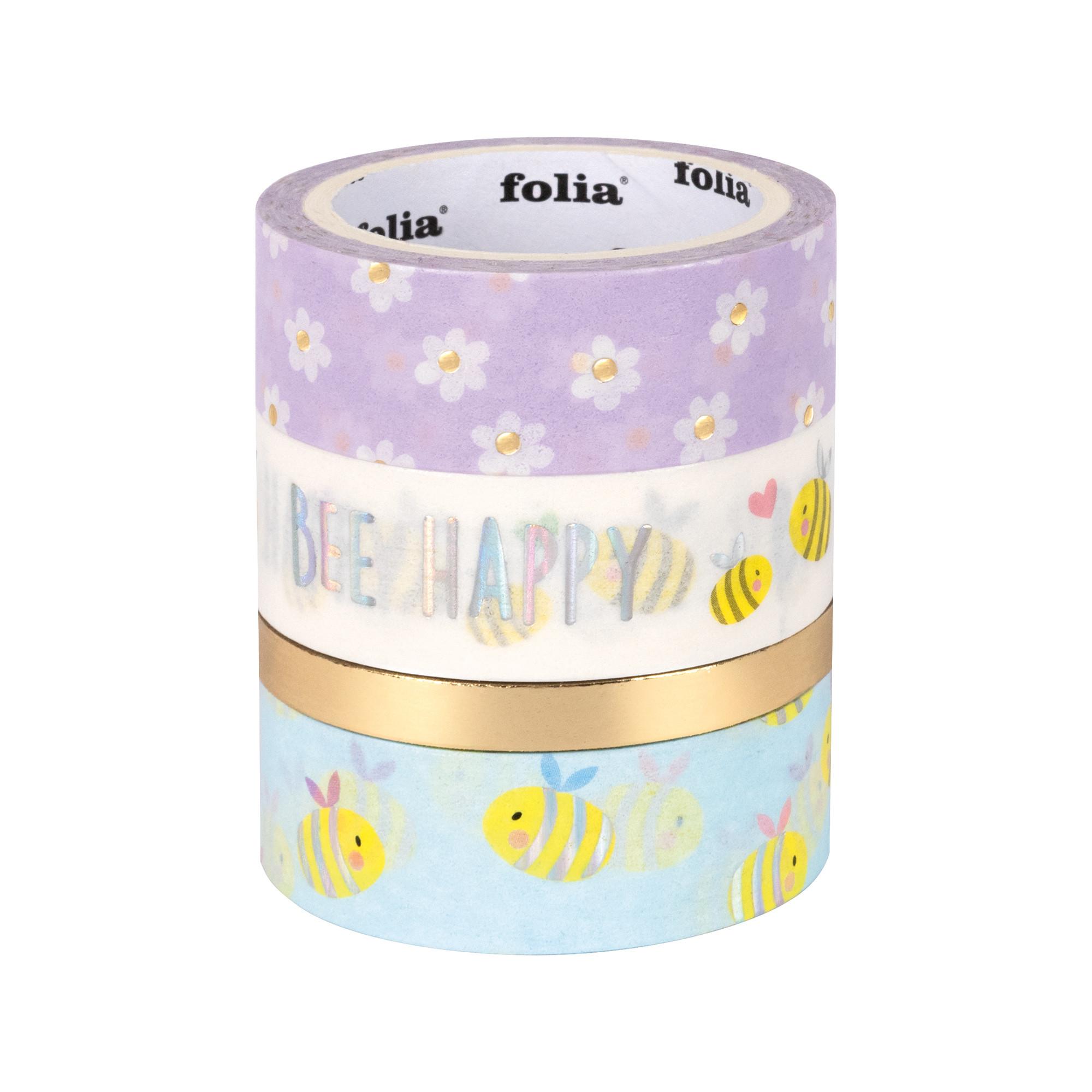 Folia Washi-Tape Hotfoil Bees 