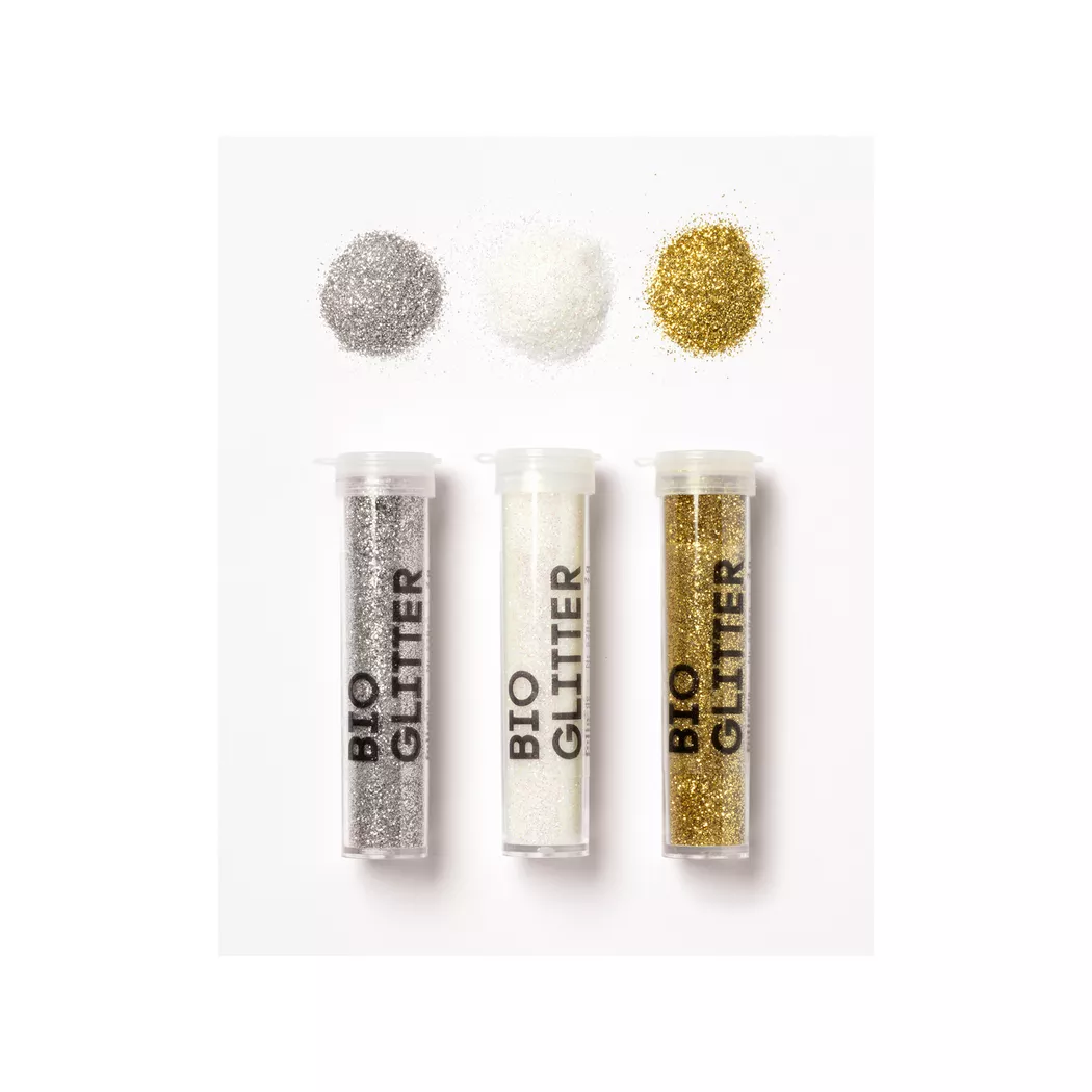 folia Glitzerpulver Bio Glitter Stardust M, farbsortiert