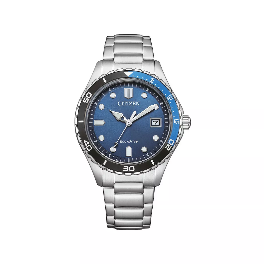 Citizen - Analoguhr, EcoDrive, 36mm, Silber
