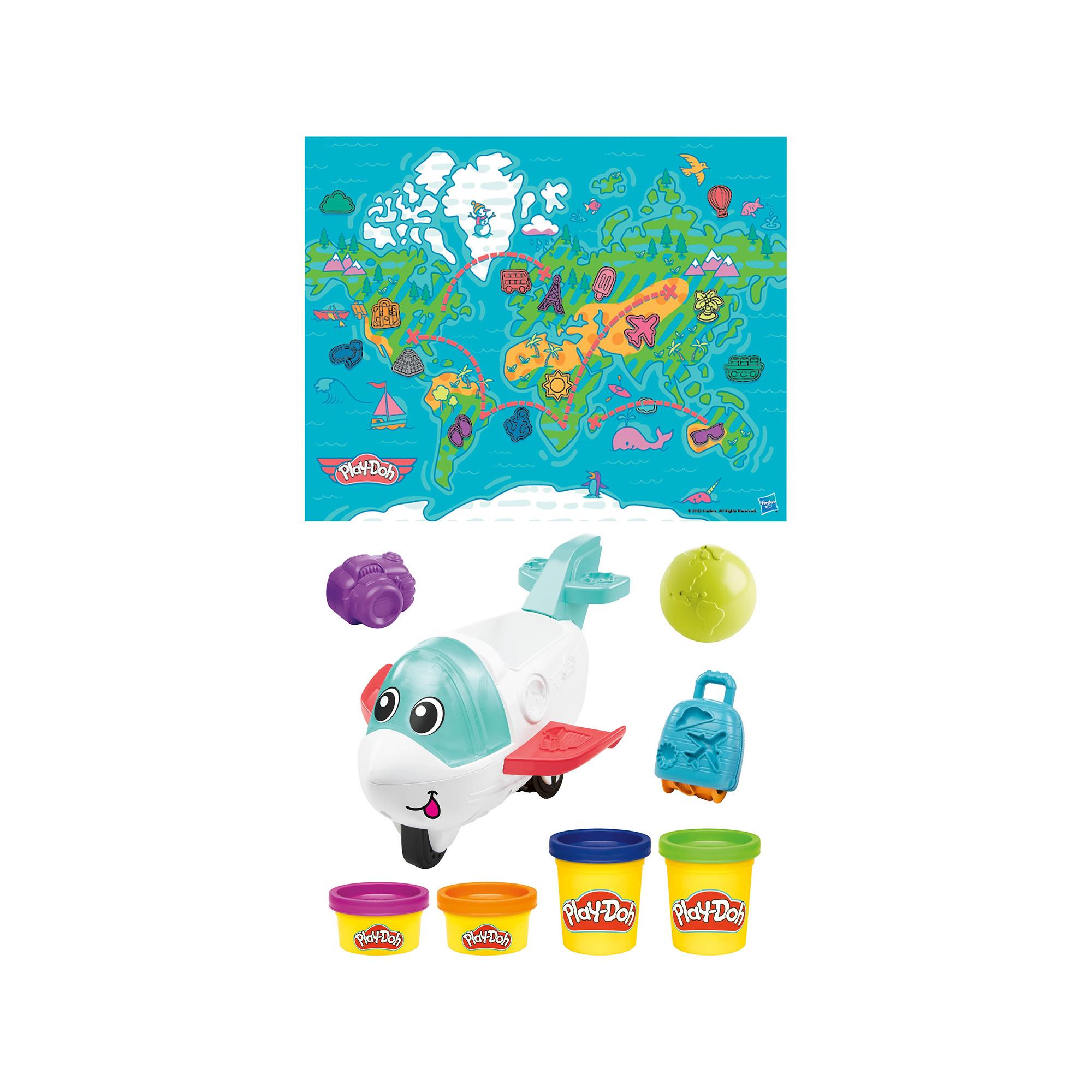 Play-Doh  Mon Avion découvertes 4 pots de pâte 