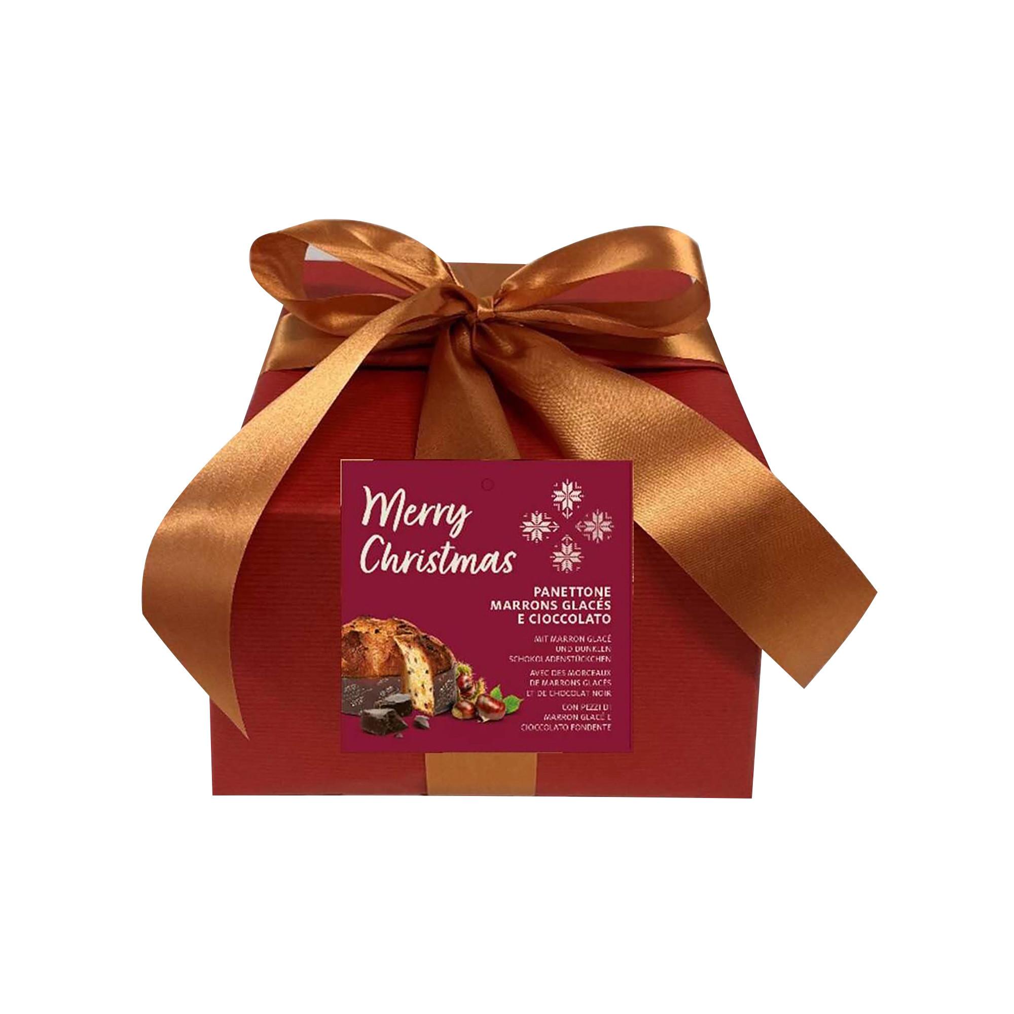 Manor Food XMAS Panettone au marron glacé et aux pépites de chocolat noir 