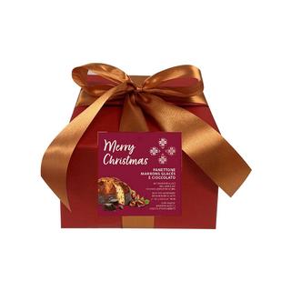 Manor Food XMAS Panettone mit Marron Glacé und dunklen Schokoladenstücken 