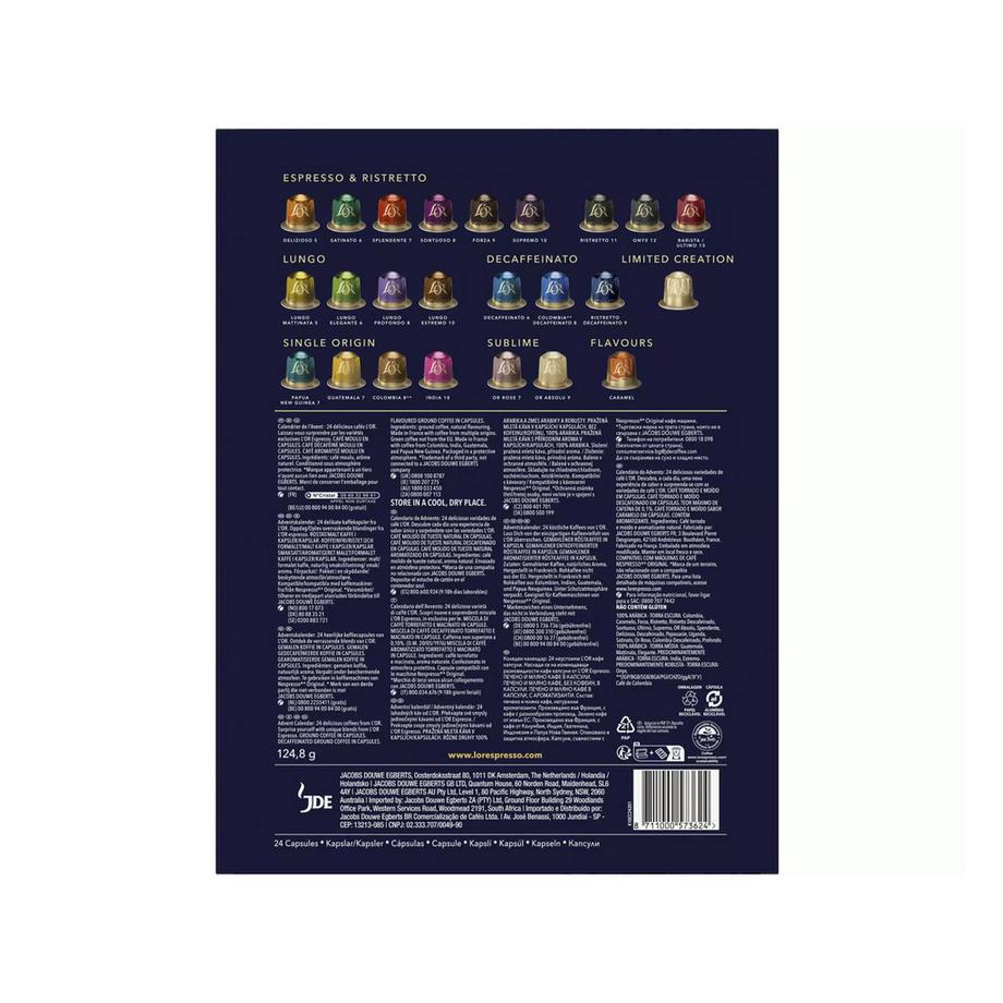 JACOBS XMAS Calendrier de l'Avent L'Or avec 24 capsules 