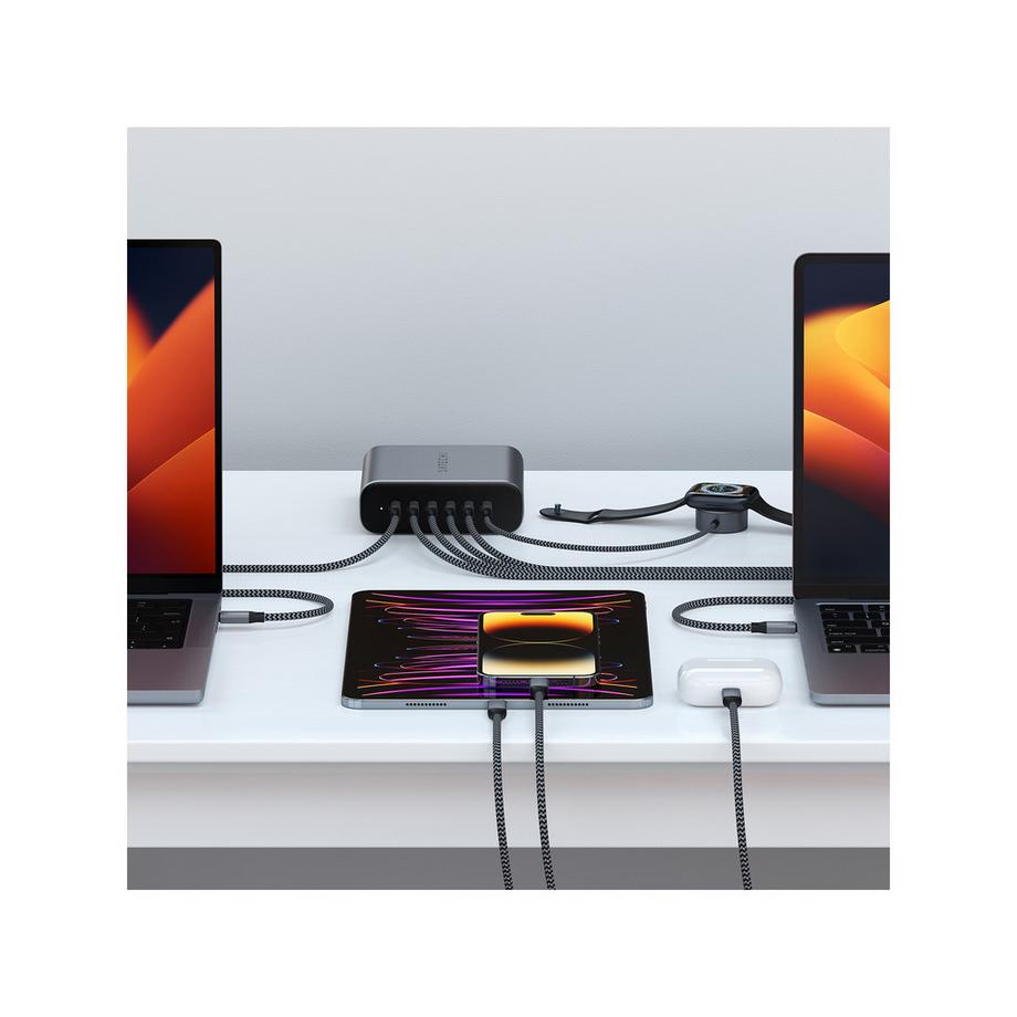 SATECHI USB-C 6-Port GaN Charger 200W USB Charger
 