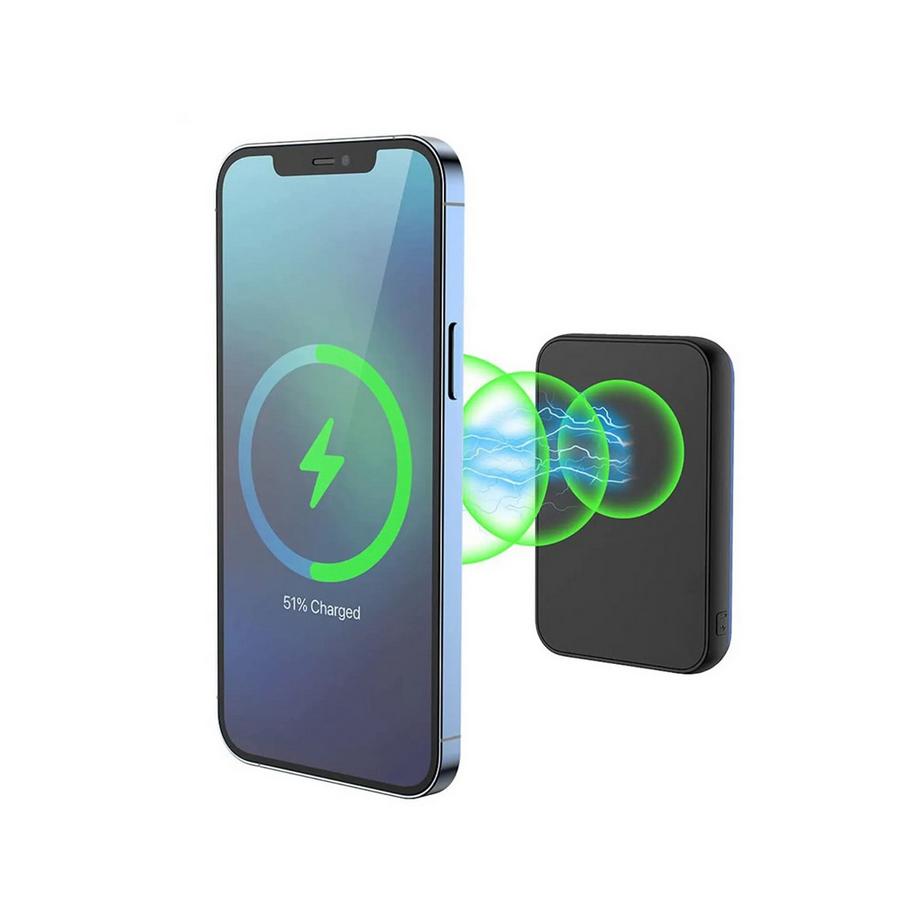 XtremeMac MAGNETIC POWERBANK 10K mAh - APPLE MAGSAFE COMPATIBLE Powerbank mit induktive Ladestation\n 