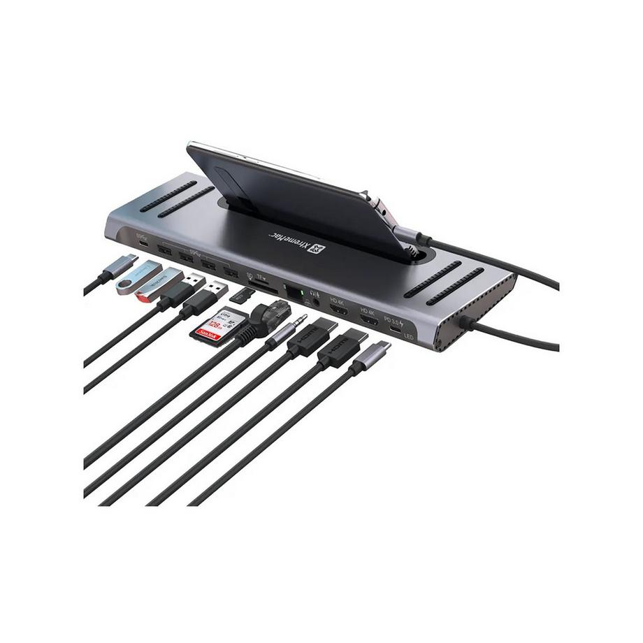 XtremeMac TYPE-C DOCKING HUB STATION - 12 PORTS USB-C HUB 