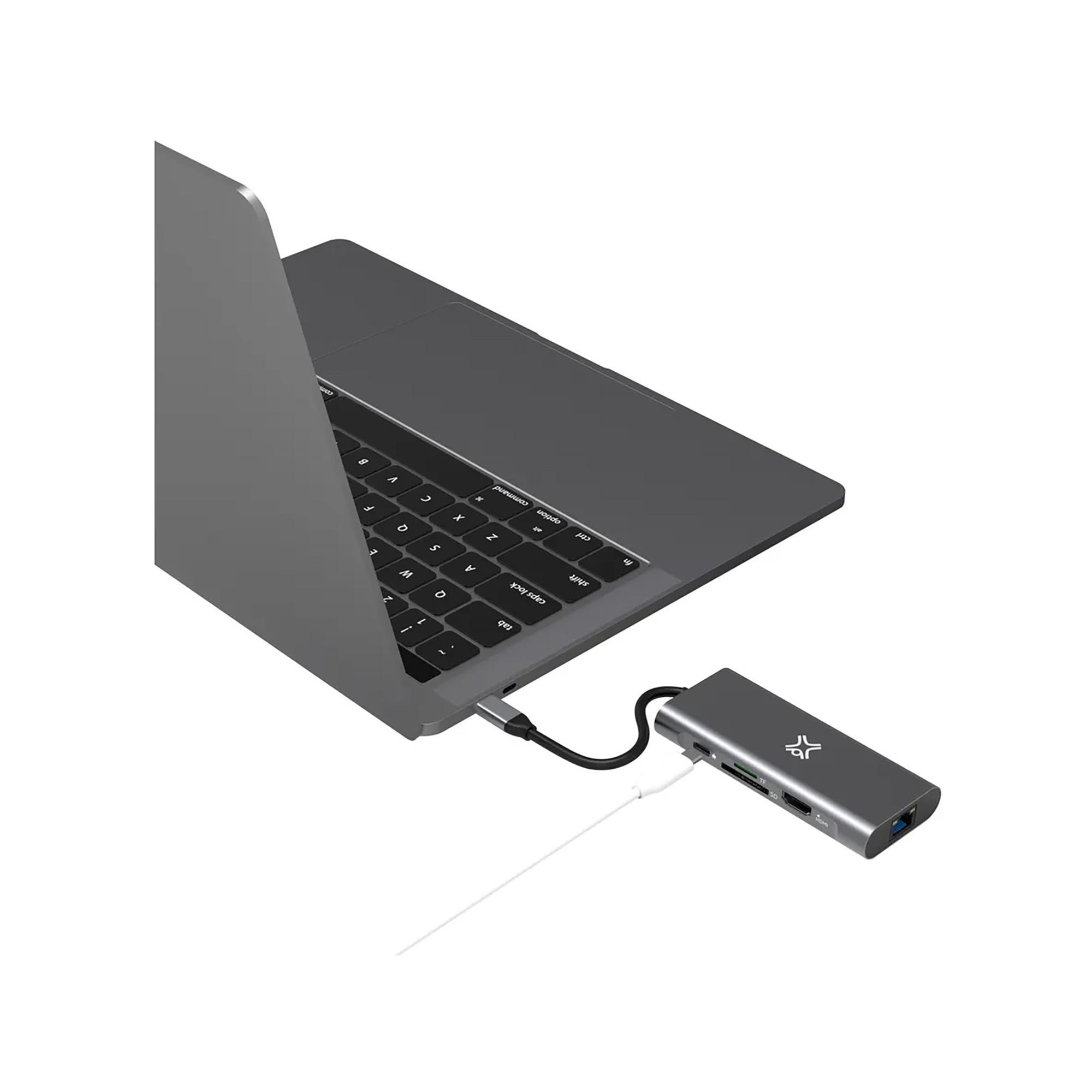XtremeMac TYPE-C HUB - 8 PORTS USB-C HUB 