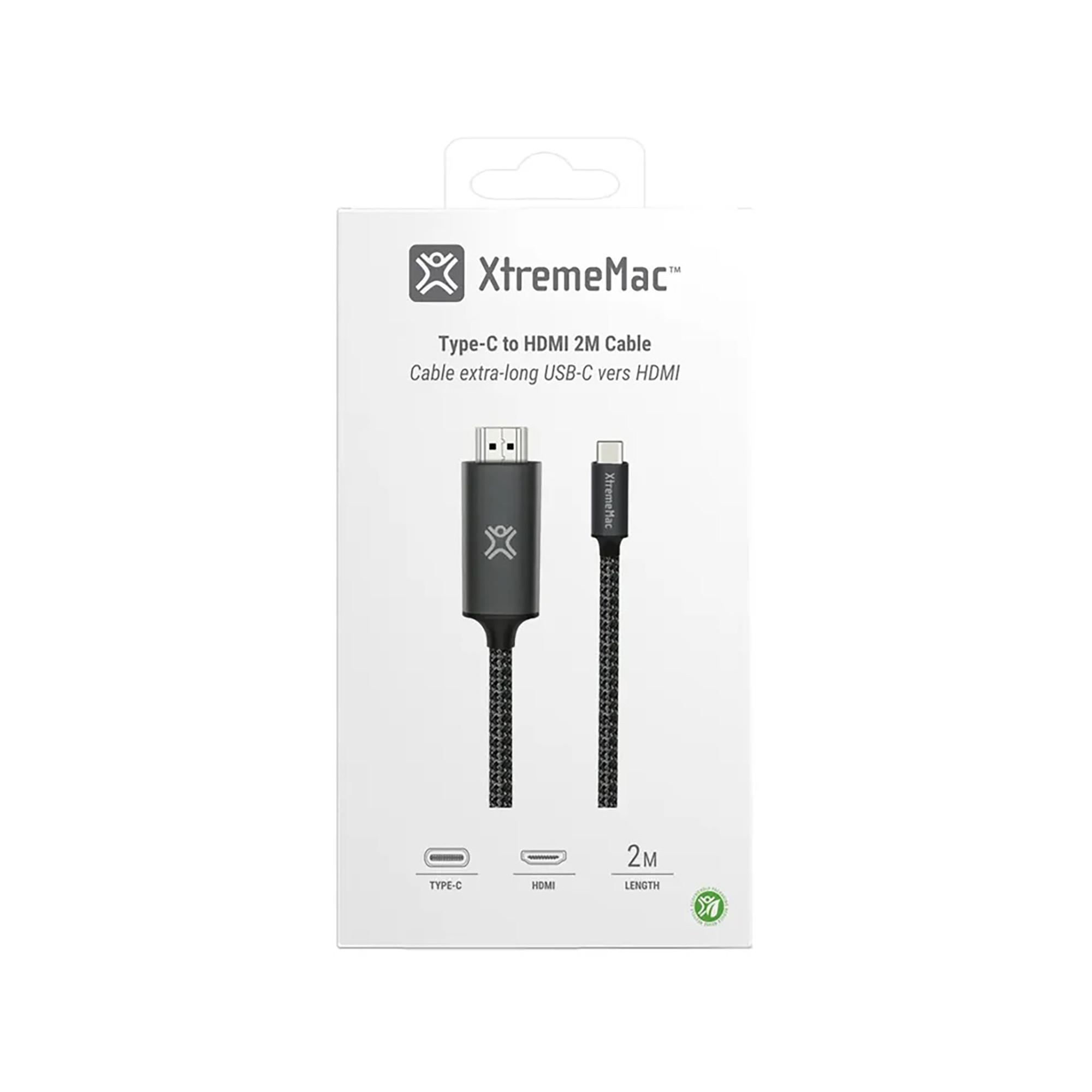 XtremeMac TYPE-C TO HDMI CABLE - 2M Câble d'adapteur 