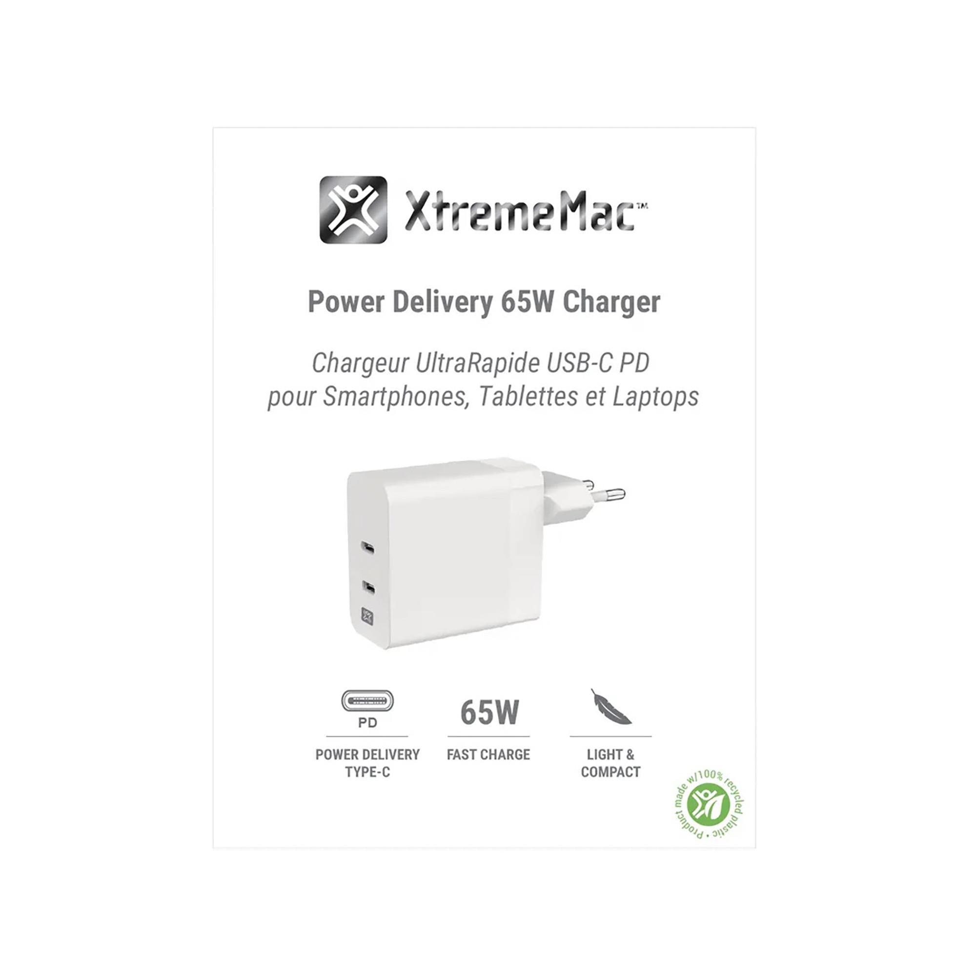 XtremeMac Wall Charger Double USB-C 65W USB Charger
 