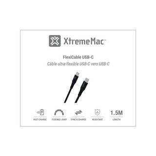 XtremeMac FLEXICABLE USB-C TO USB-C - 1,5M Câble d'adapteur 