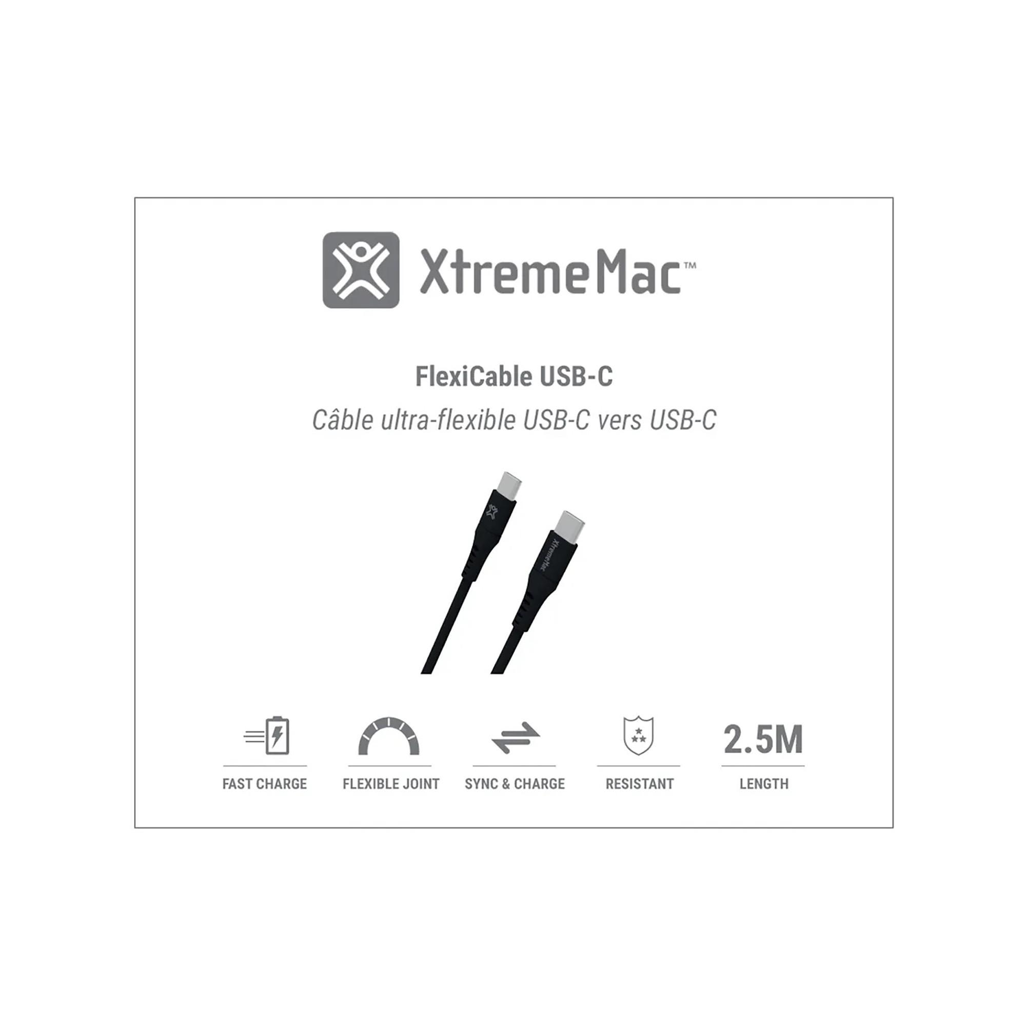 XtremeMac FLEXICABLE USB-C TO USB-C - 2,5M Cavo adattatore 