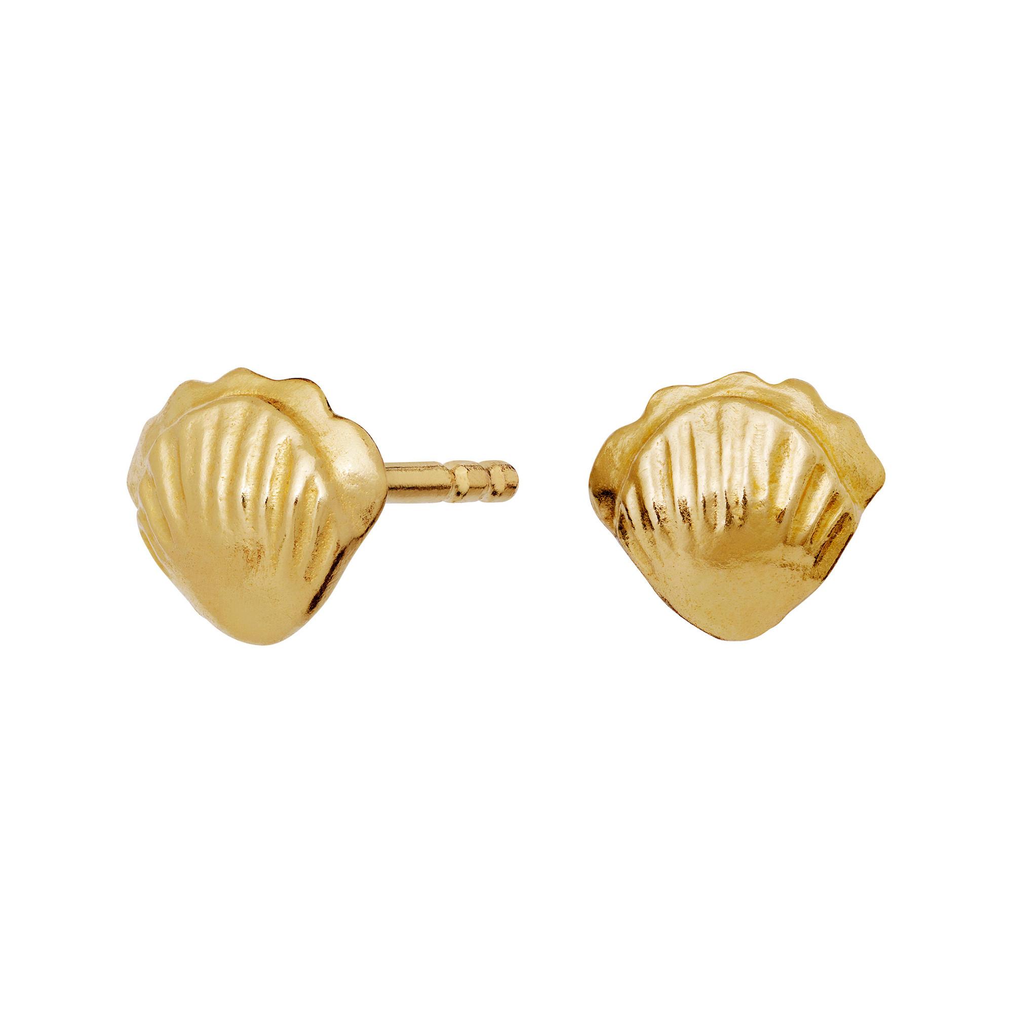 Image of Ohrringe Damen Gold 6mm