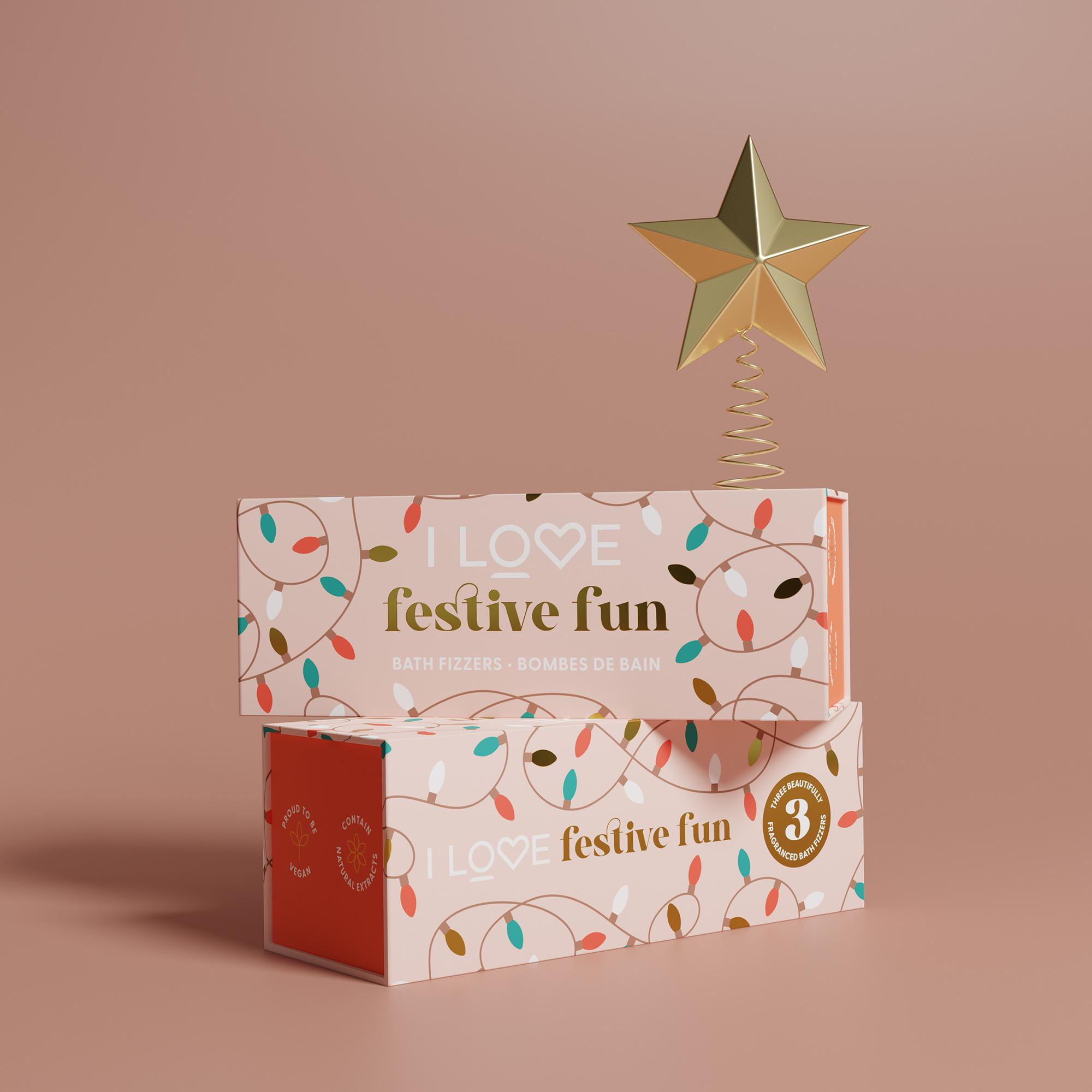 iLove  il set di bombe da bagno divertenti e festive 