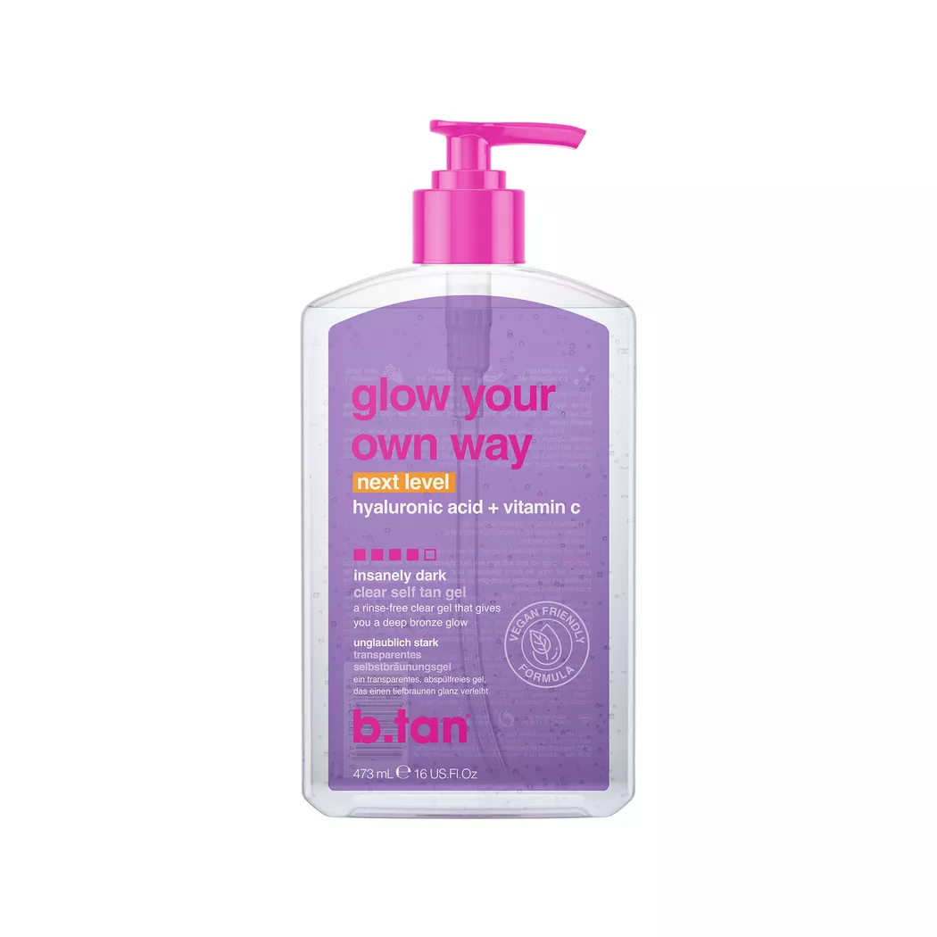 b.tan Glow Your Own Way Next Level Self Tanning Gel Super Dark 437ml