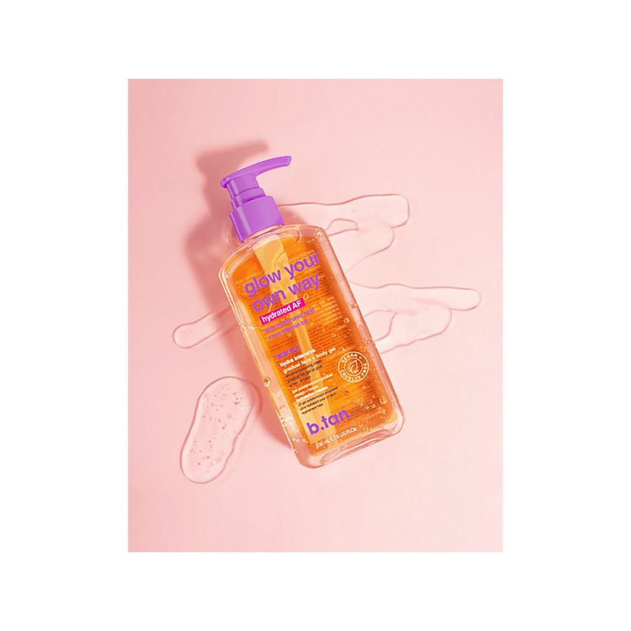 b.tan  gel autobronzant visage + corps - glow your own way hydrated AF 