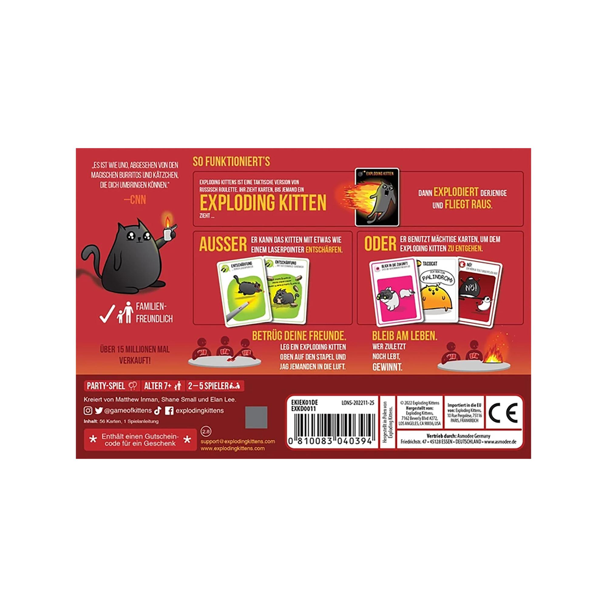 Asmodée  Exploding Kittens, allemand 