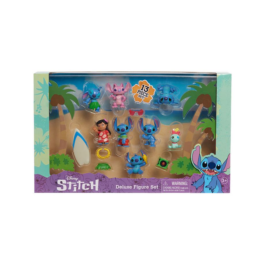 Just Play  Coffret de collection Stitch Deluxe avec 8 figurines et accessoires 