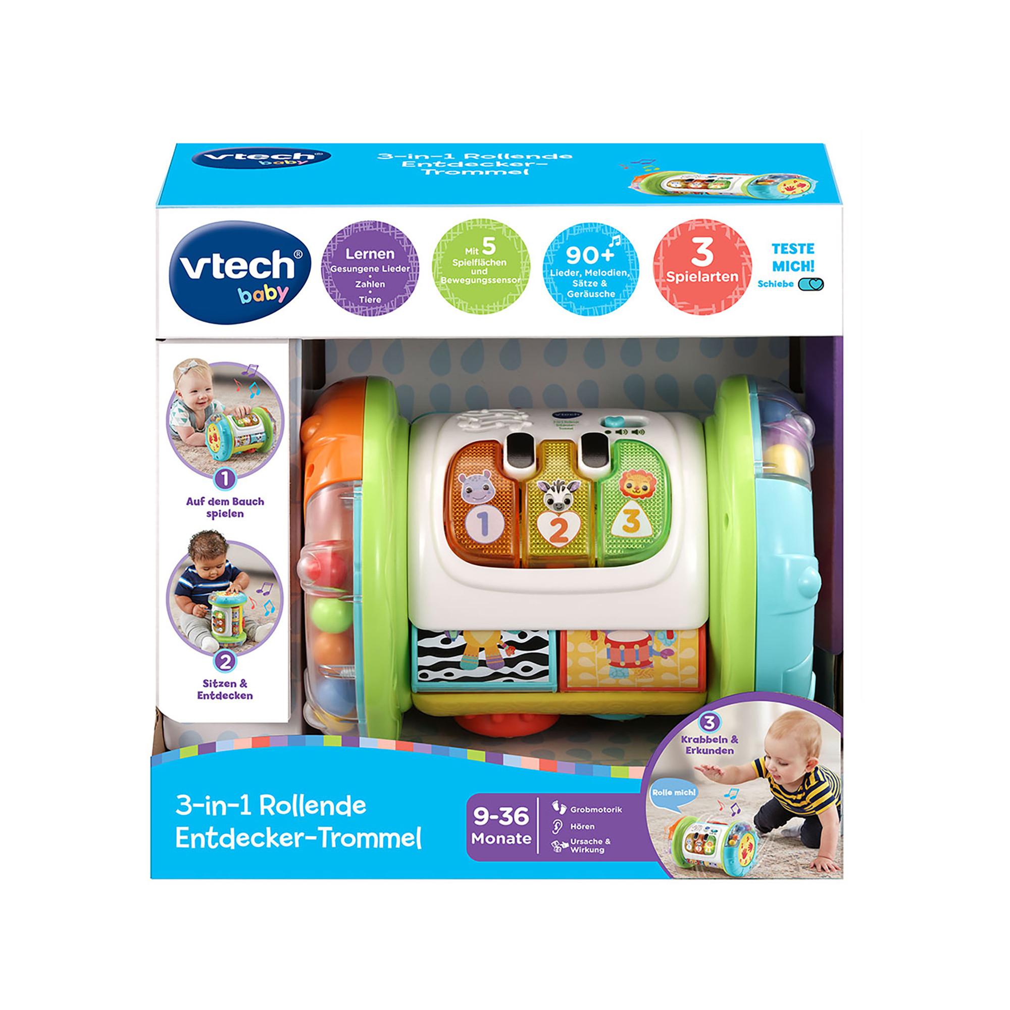 vtech  3-in-1 Rollende Entdecker-Trommel, deutsch 