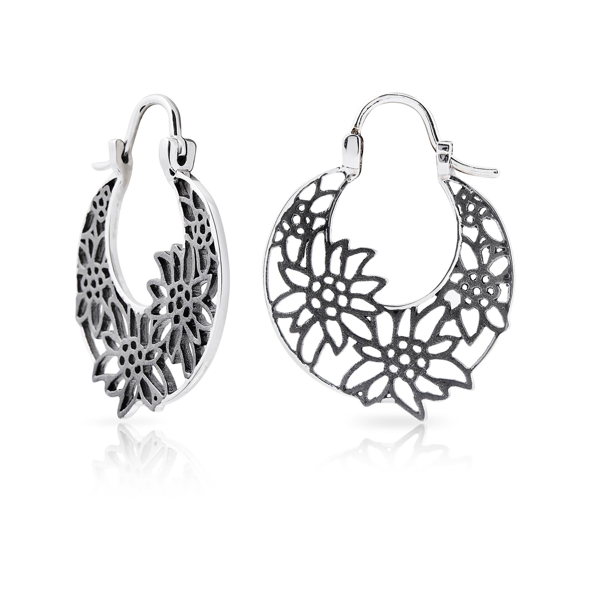 Image of Ohrringe Damen Black 25mm