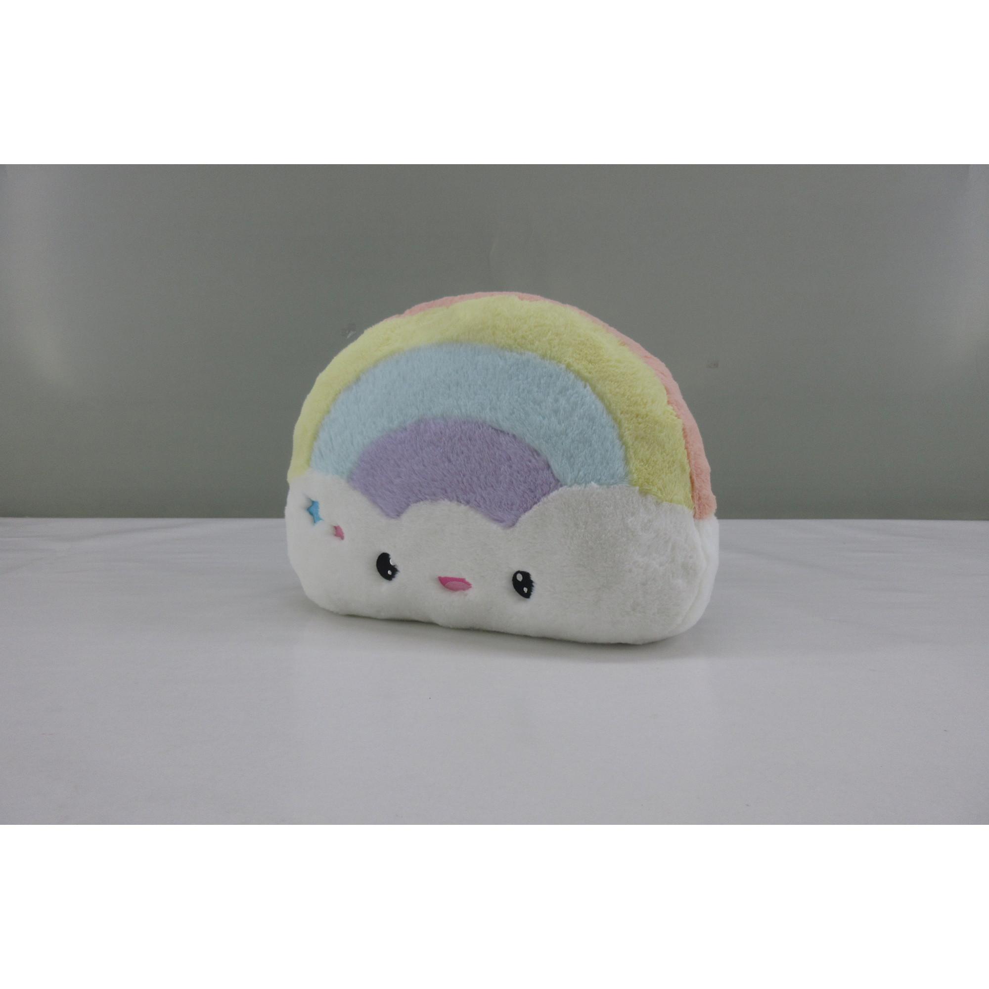 Goffa  Super Soft Rainbow Plush Pillow 