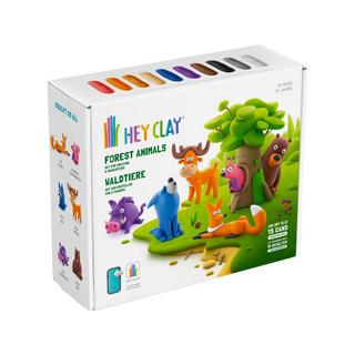 Hey Clay  Animali della foresta 15 barattoli di argilla da modellare autoasciugante 