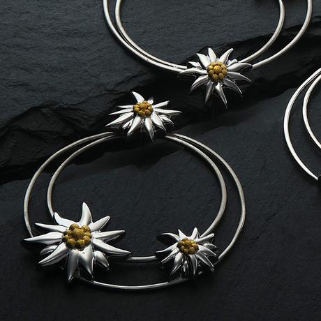 Swiss Edelweiss  Boucles d'oreilles 