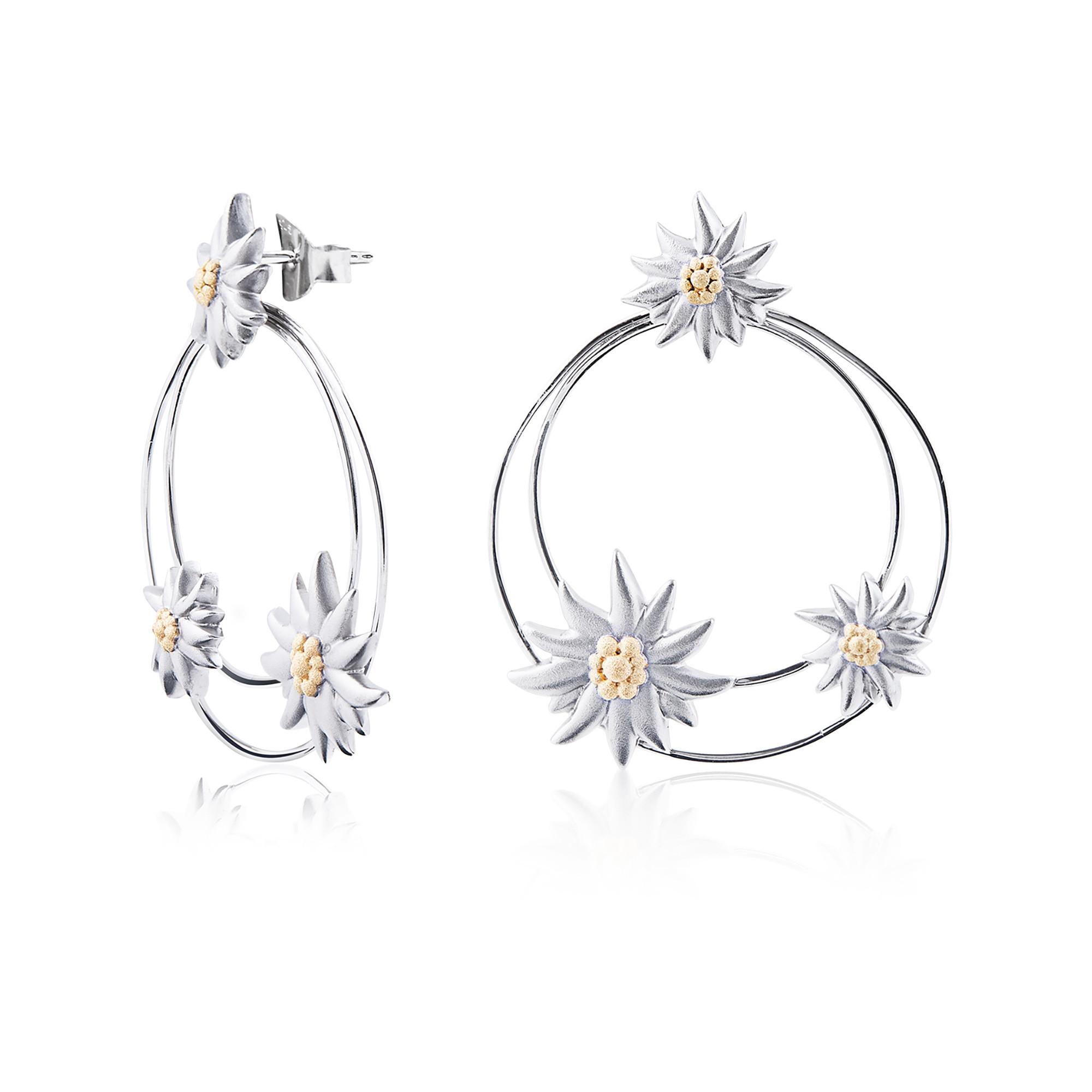 Image of Ohrringe Damen Silber 32mm