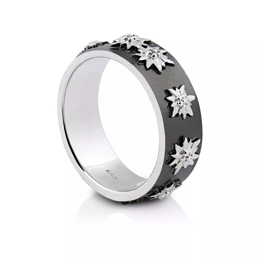 Swiss Edelweiss - Ring, 52, Black