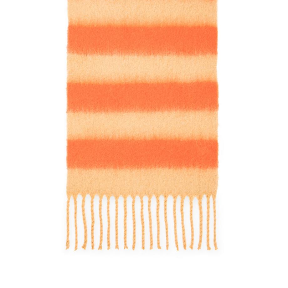 Manor Woman Gestreifter Schal mit Fransen  