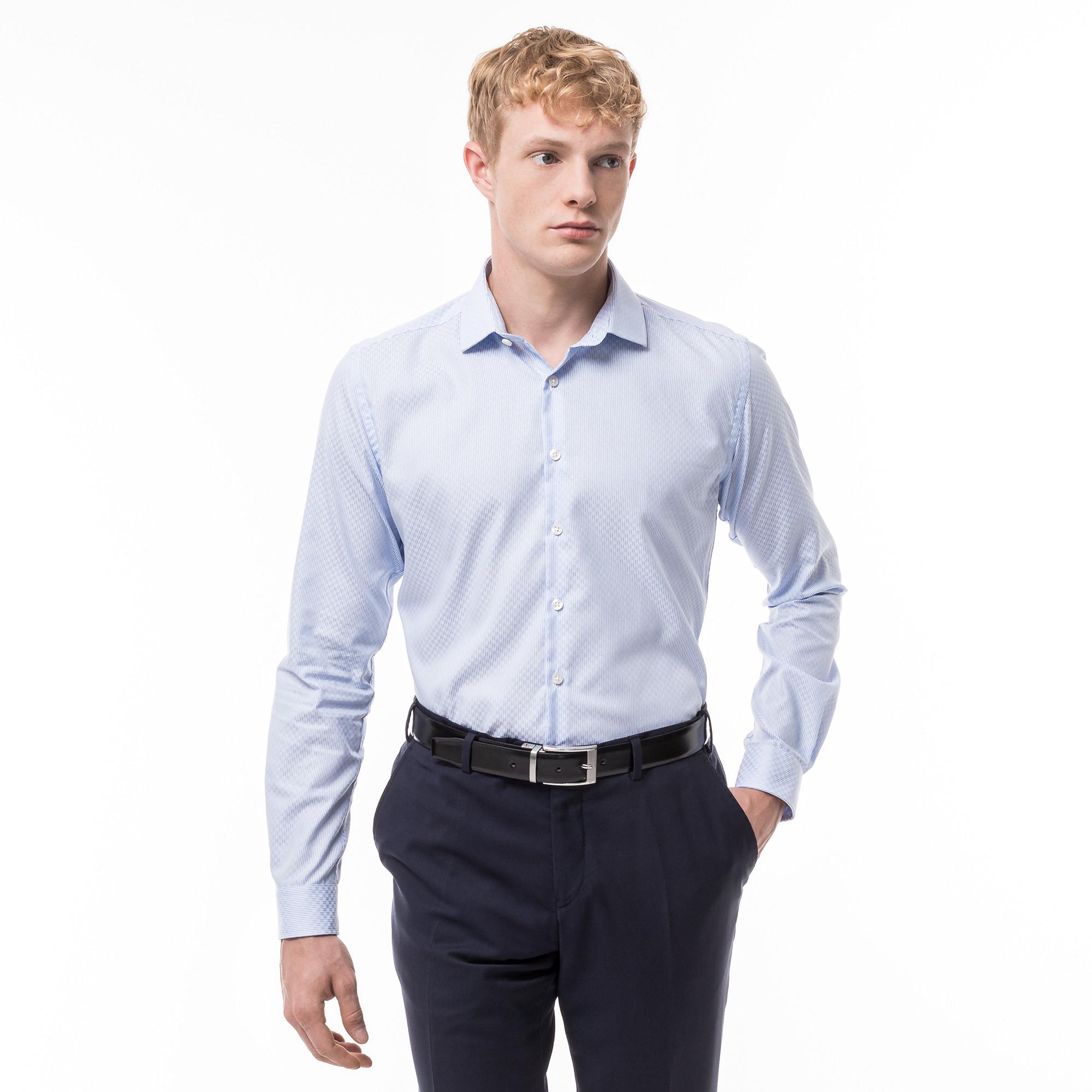 Manor Man  Chemise, Body Fit, manches longues 