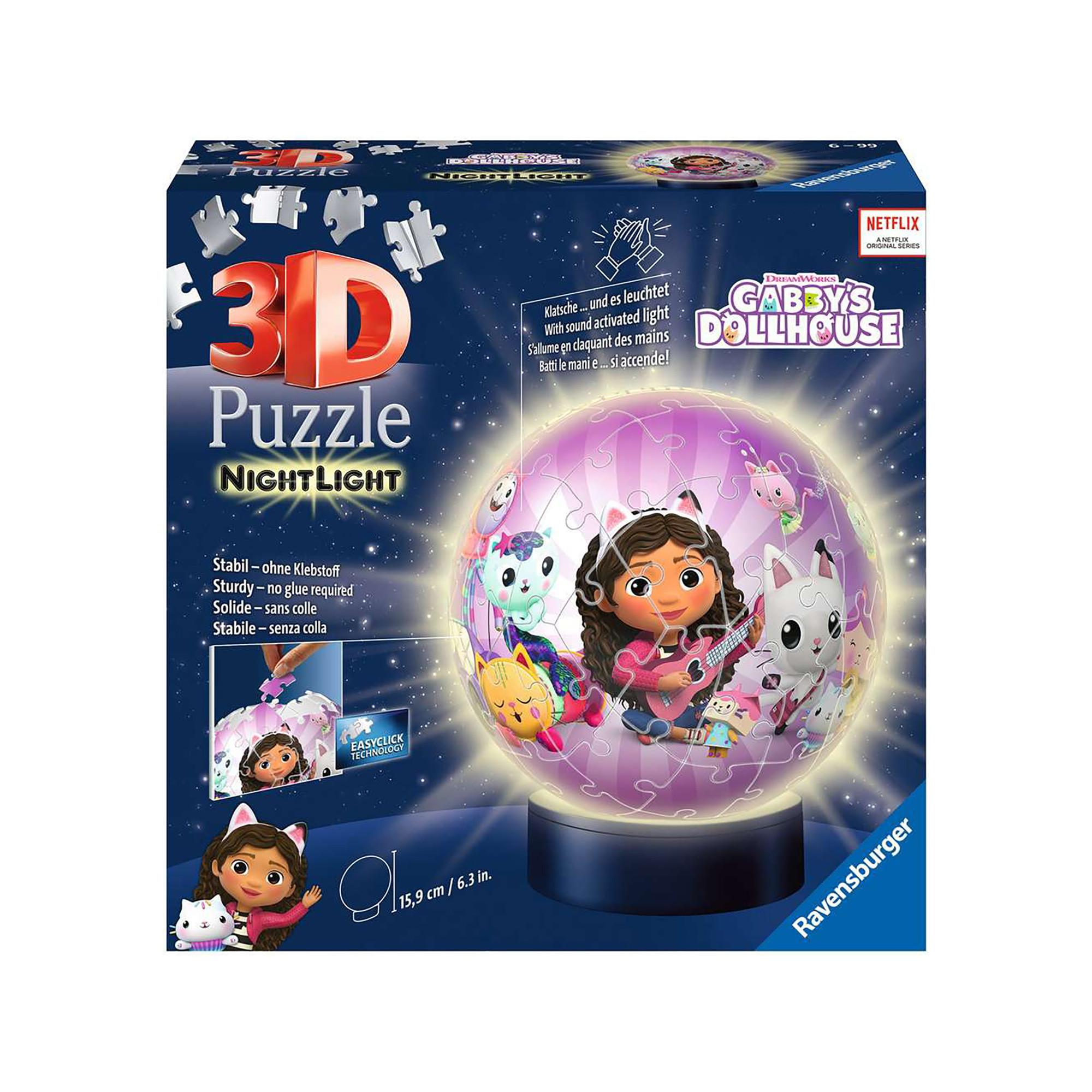 Ravensburger  Puzzle Luce notturna Gabby's Dollhouse, 72 Pezzi 