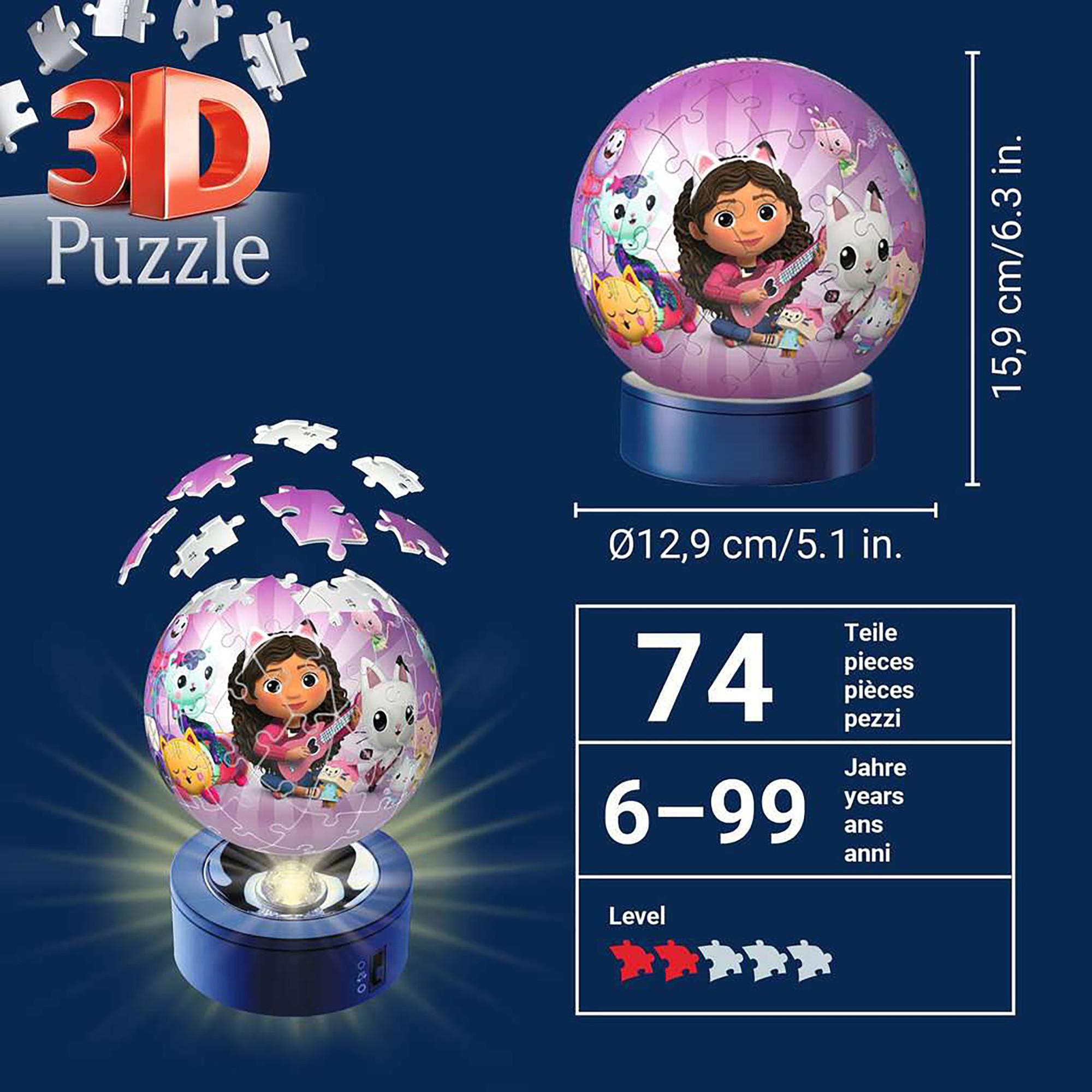 Ravensburger  Puzzle Lumière de nuit Gabby's Dollhouse, 72 Pièces 