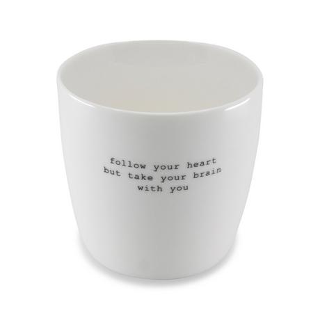 Sögne Mug con manico Follow your heart 