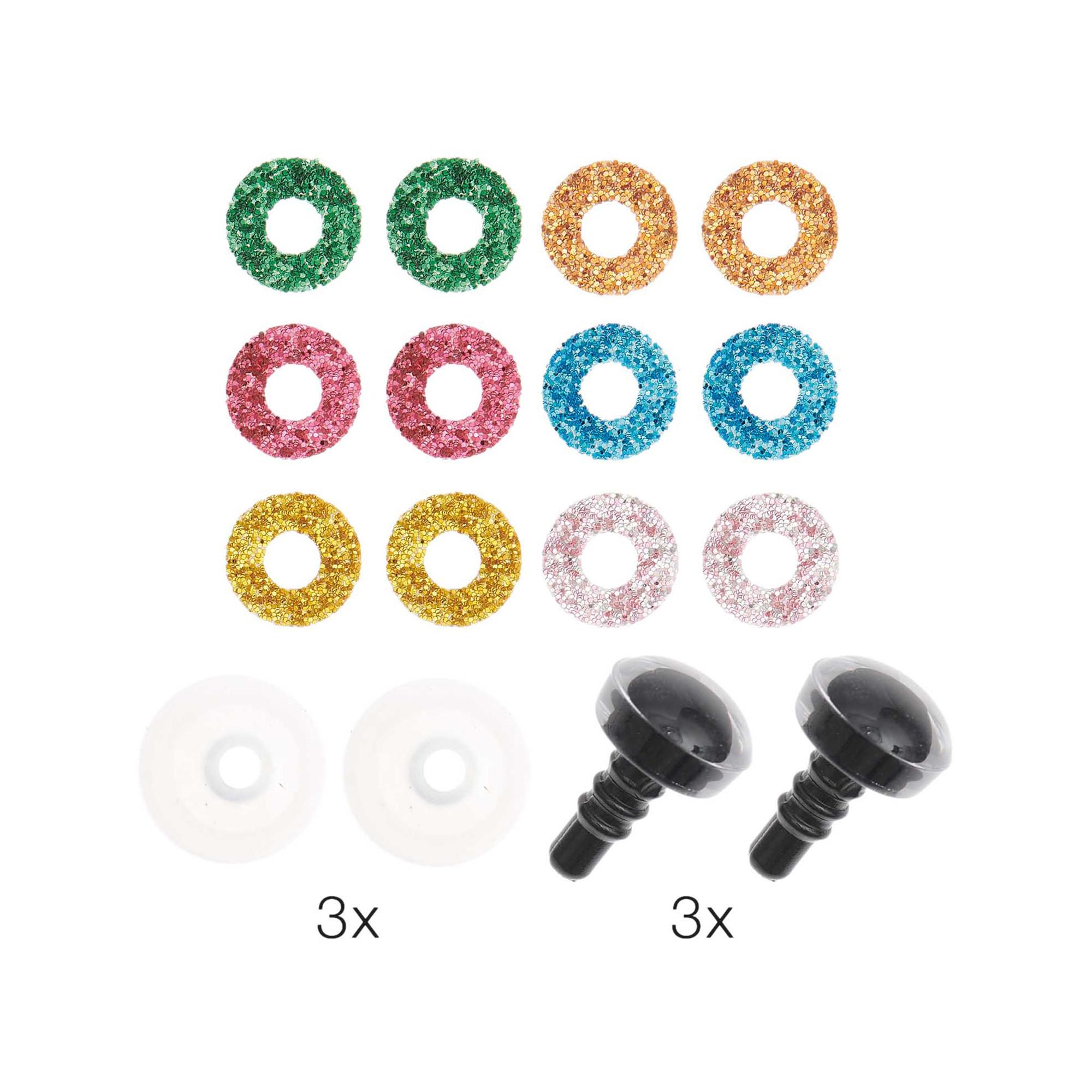 RICO-Design Yeux de sécurité  9 mm, Karte 6 Stk. 