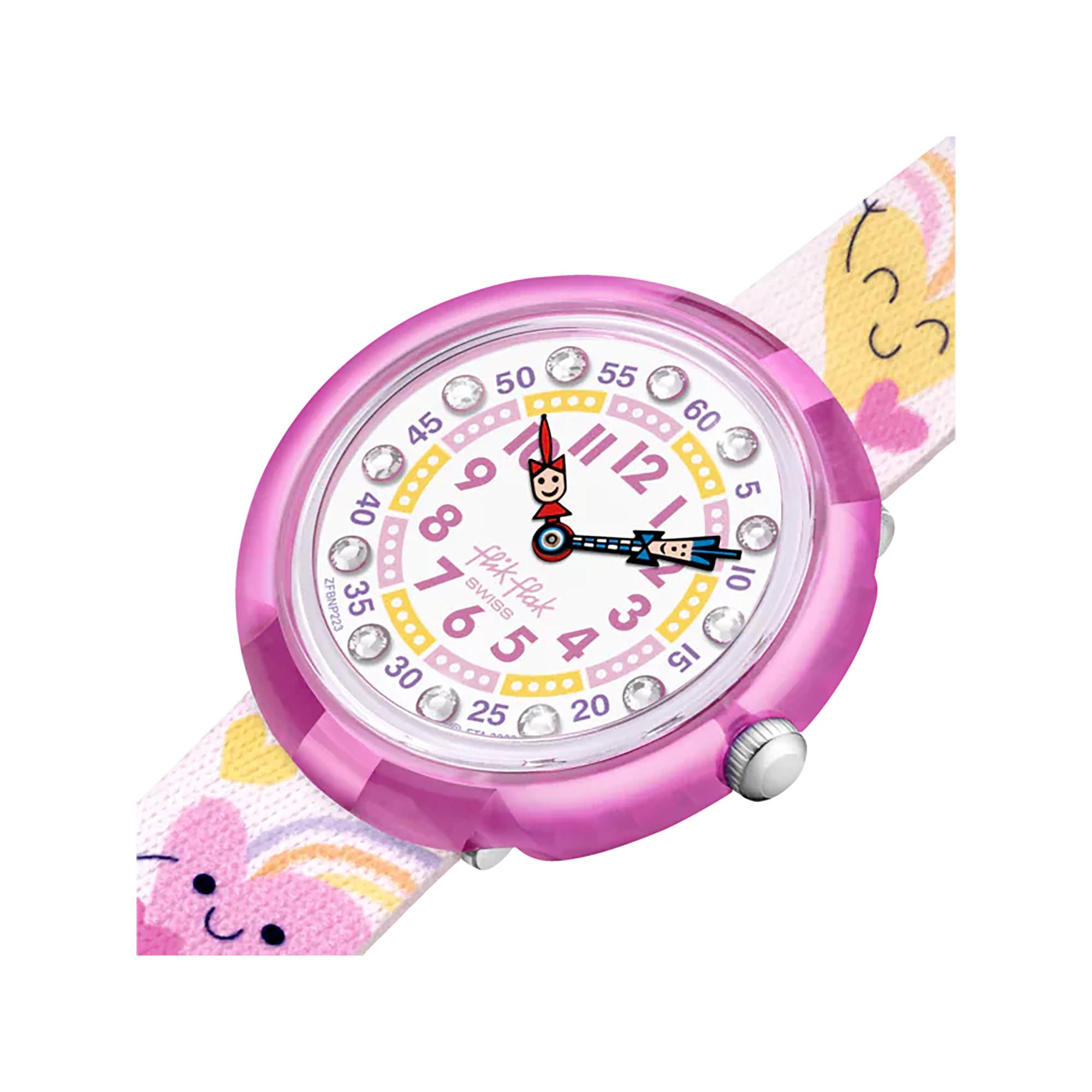 flik-flak BOUNCING HEARTS Horloge analogique 