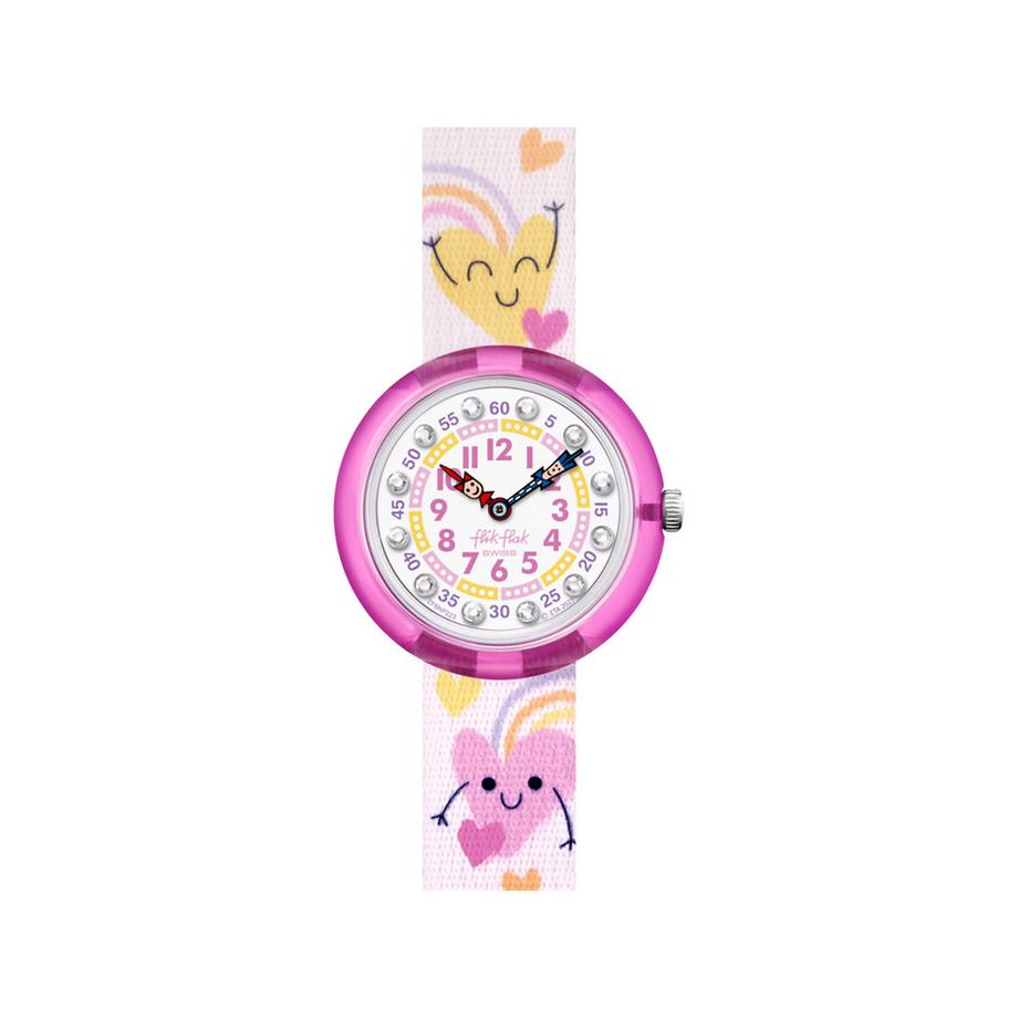 flik-flak BOUNCING HEARTS Analoguhr 