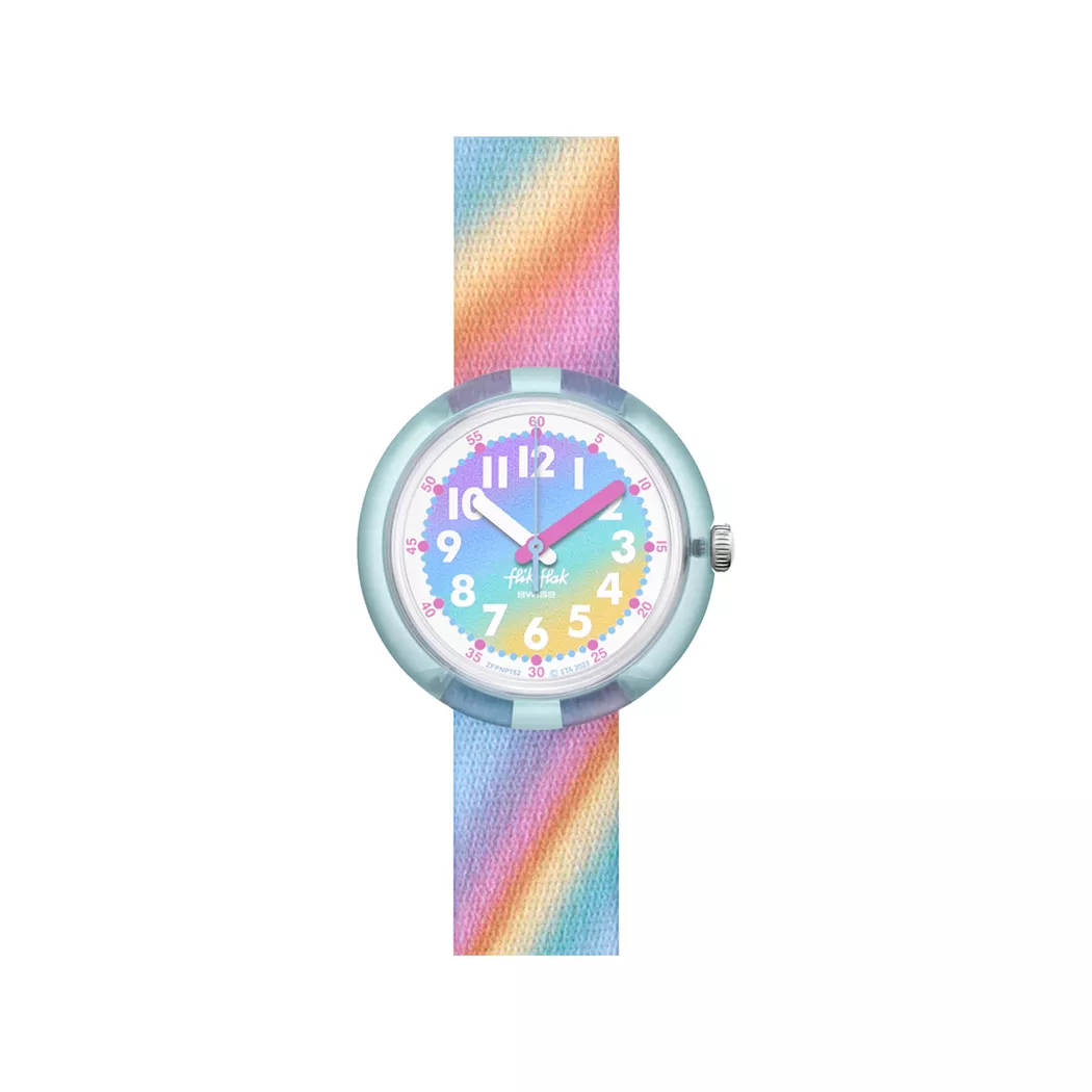 flik-flak - Analoguhr, Liquid Rainbow, 31mm, Multicolor
