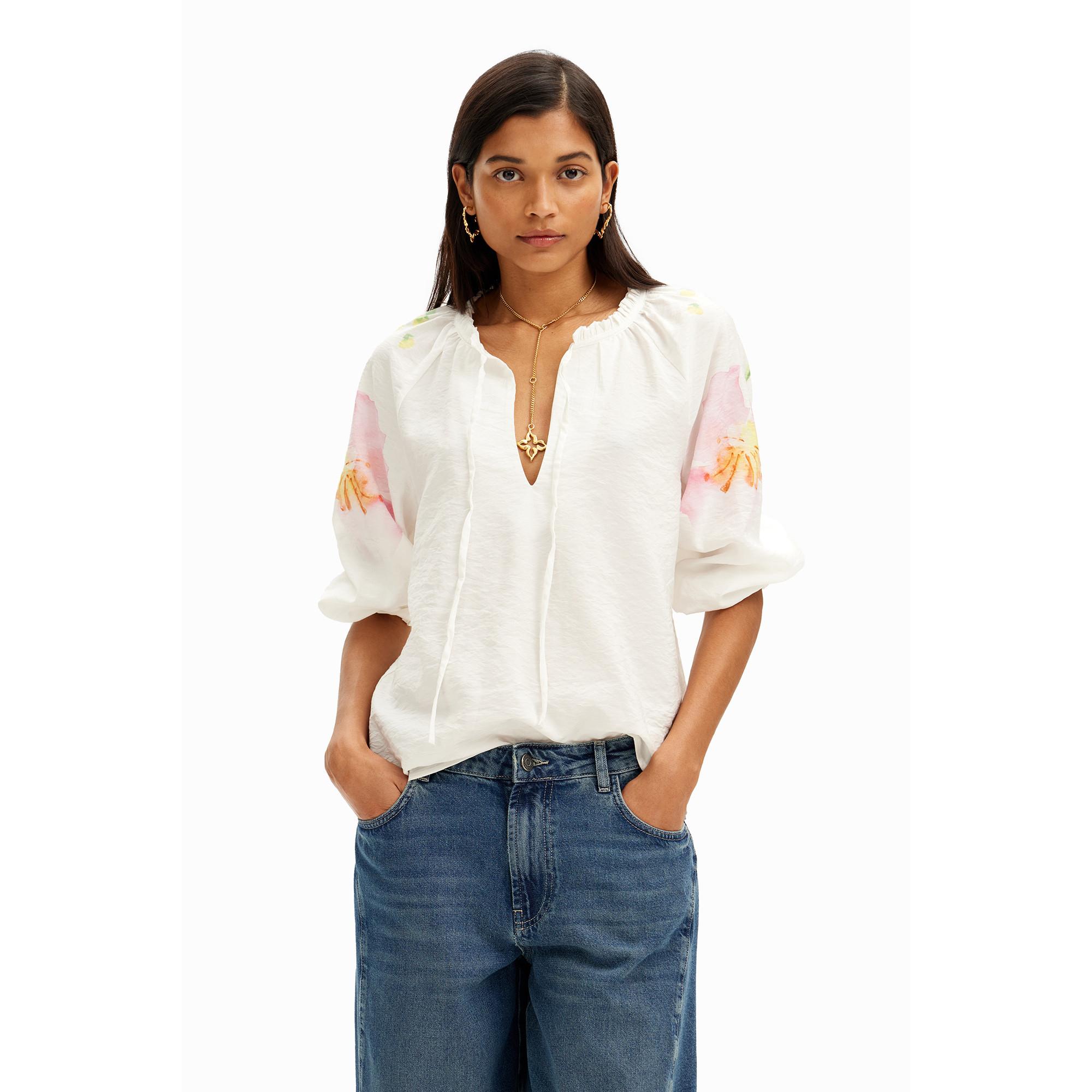 Image of Bluse Damen Weiss XL
