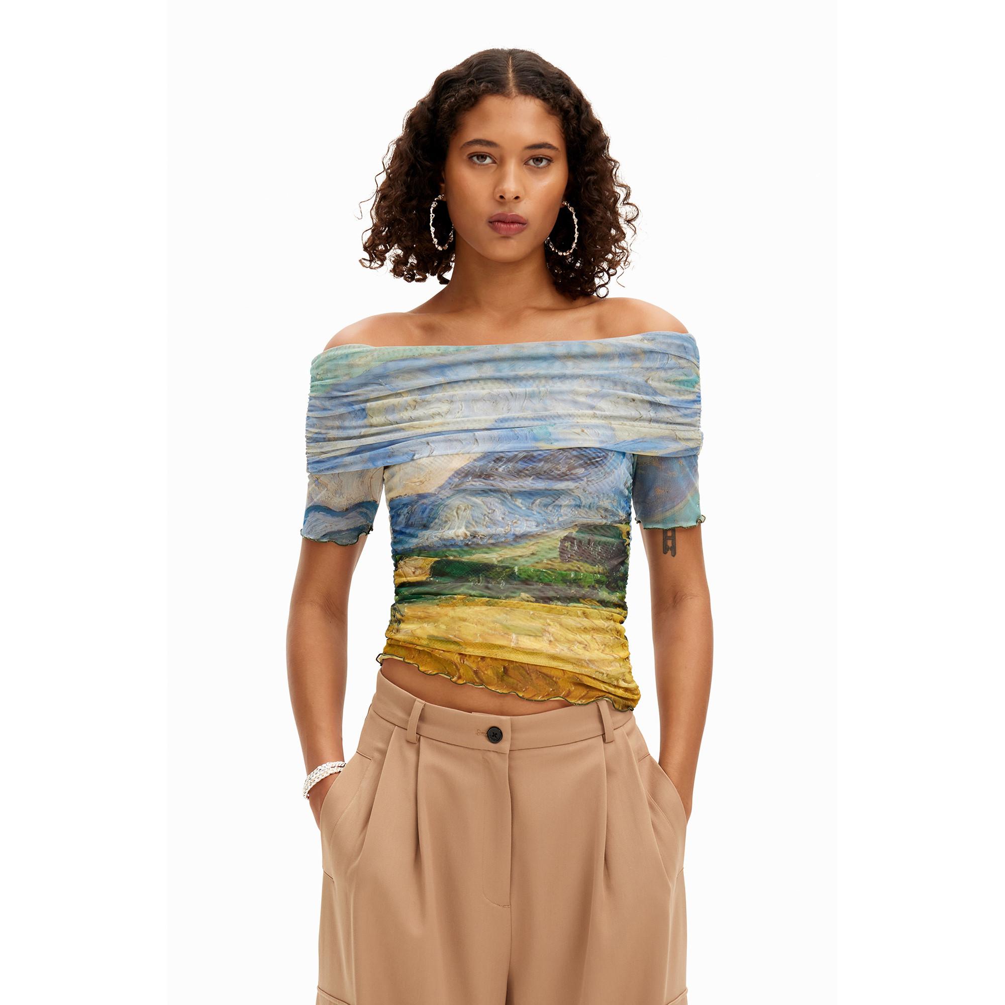 Image of T-shirt Damen Blau XL