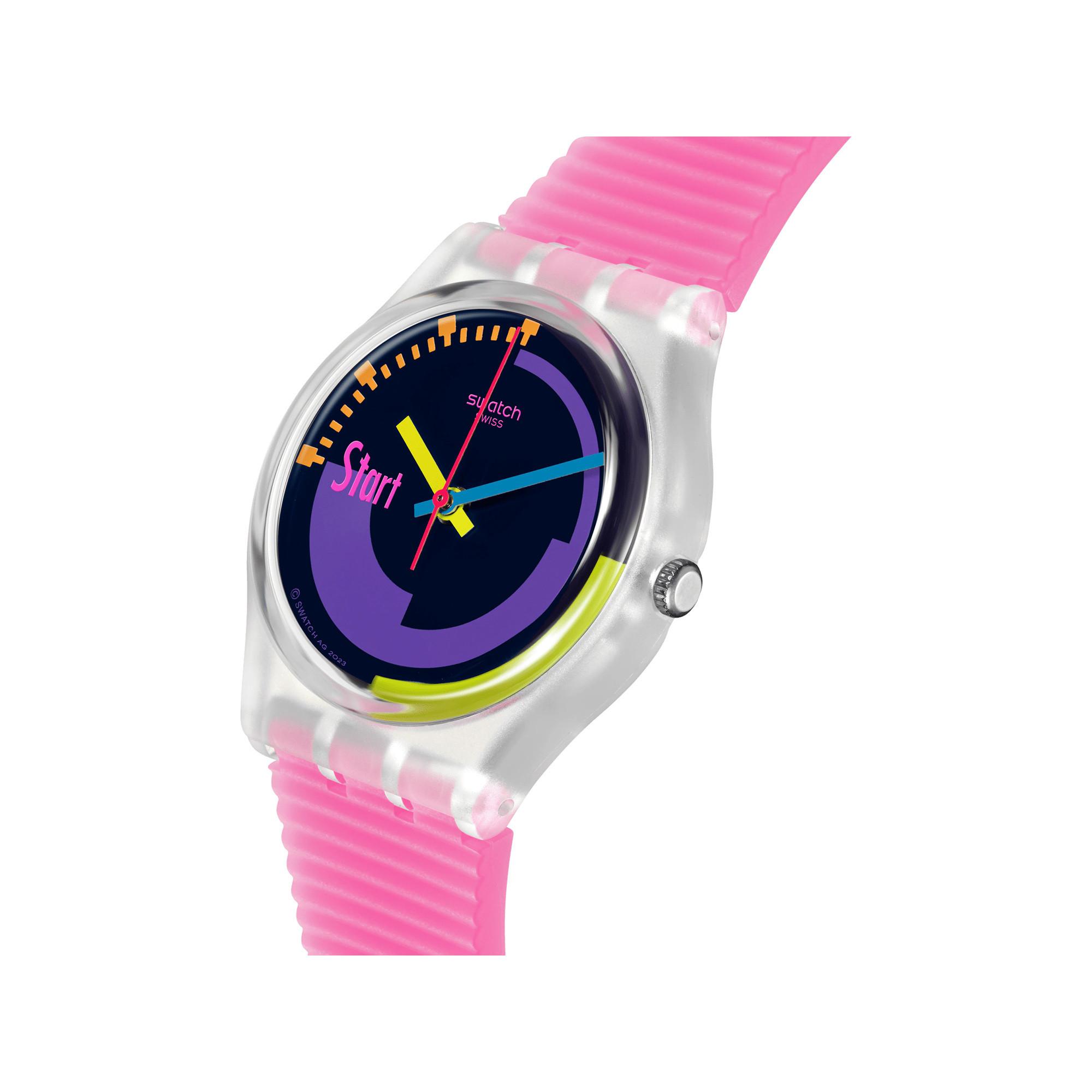 swatch SWATCH NEON PINK PODIUM Horloge analogique 